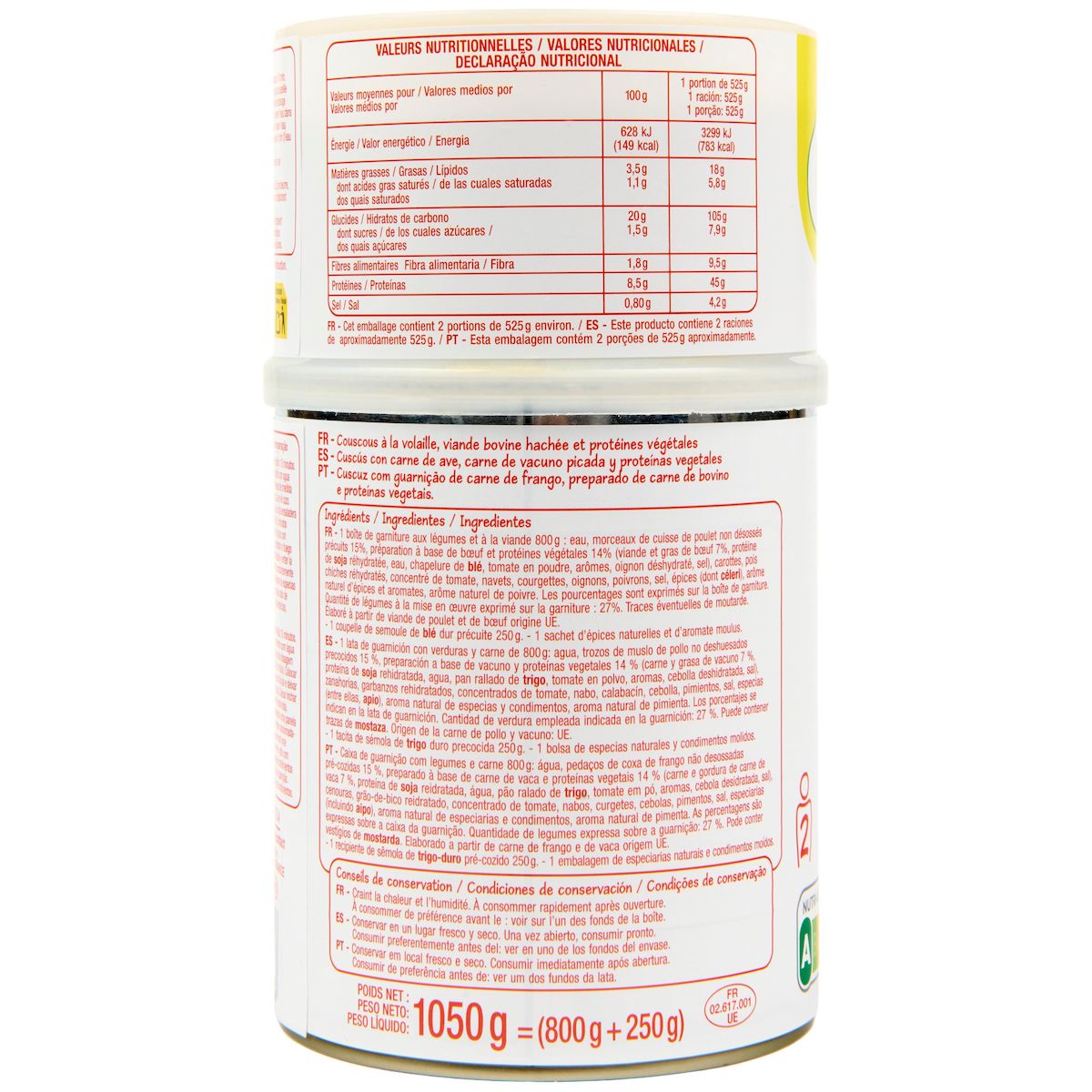 POUCE Couscous garni 2 personnes 1,050kg