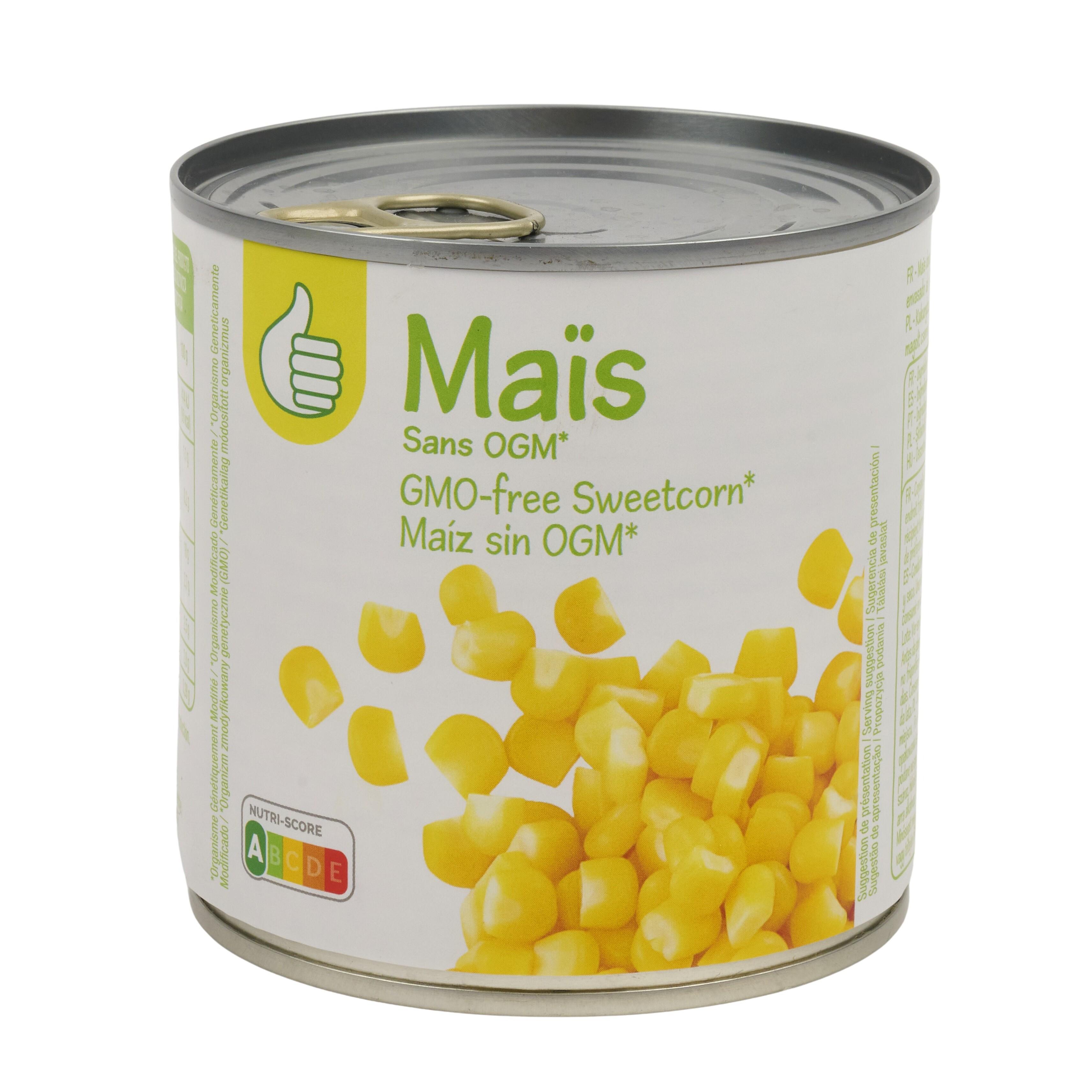 Voir la diapositive 3 : POUCE Maïs doux en grains sous vide 285g
