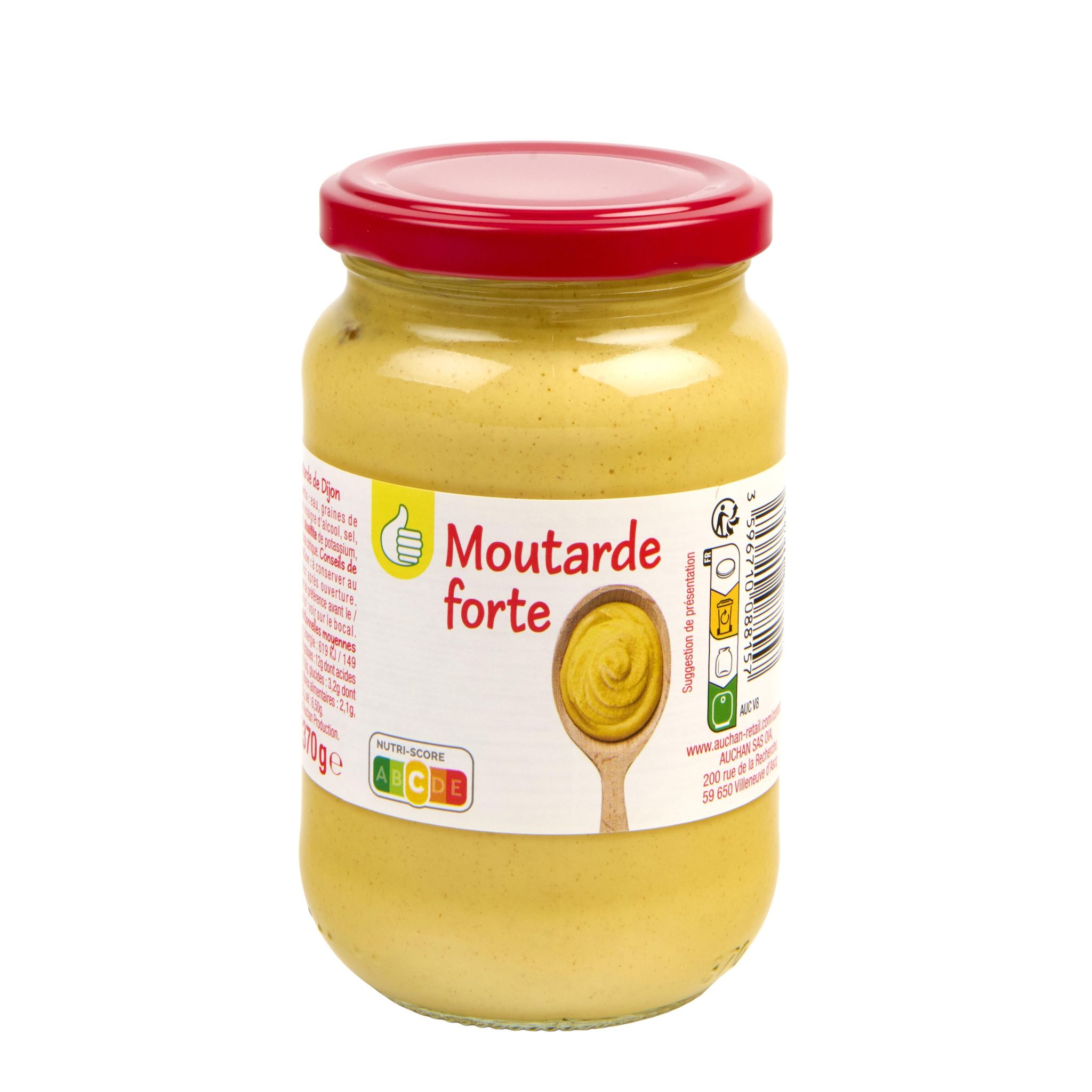 Voir la diapositive 3 : POUCE Moutarde de Dijon au vinaigre 370g