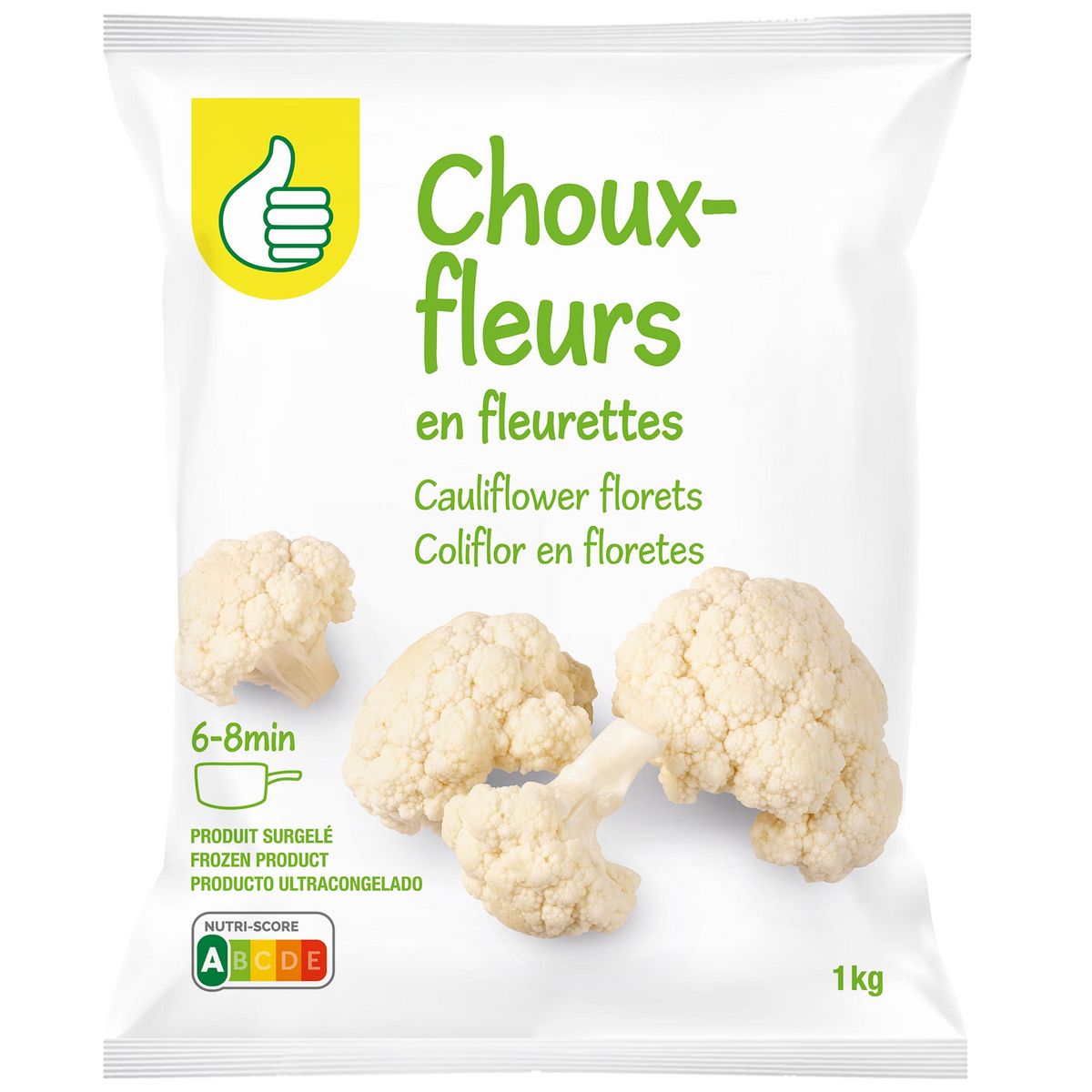 POUCE Choux-fleurs en fleurettes 5 portions 1kg