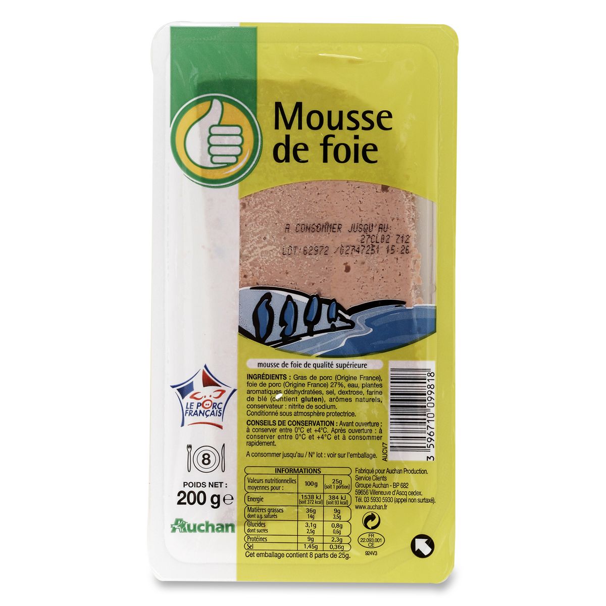POUCE Mousse de foie 200g