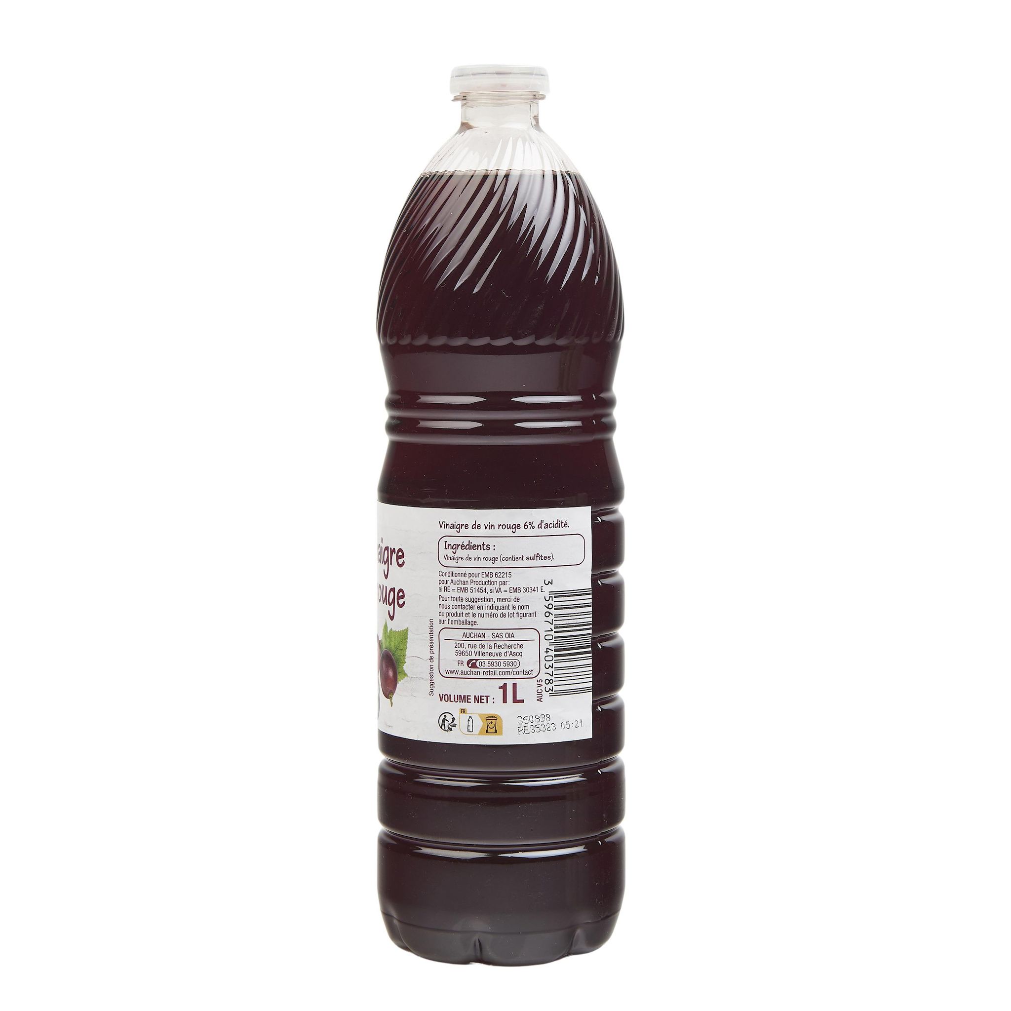 Voir la diapositive 2 : POUCE Vinaigre de vin rouge 1l