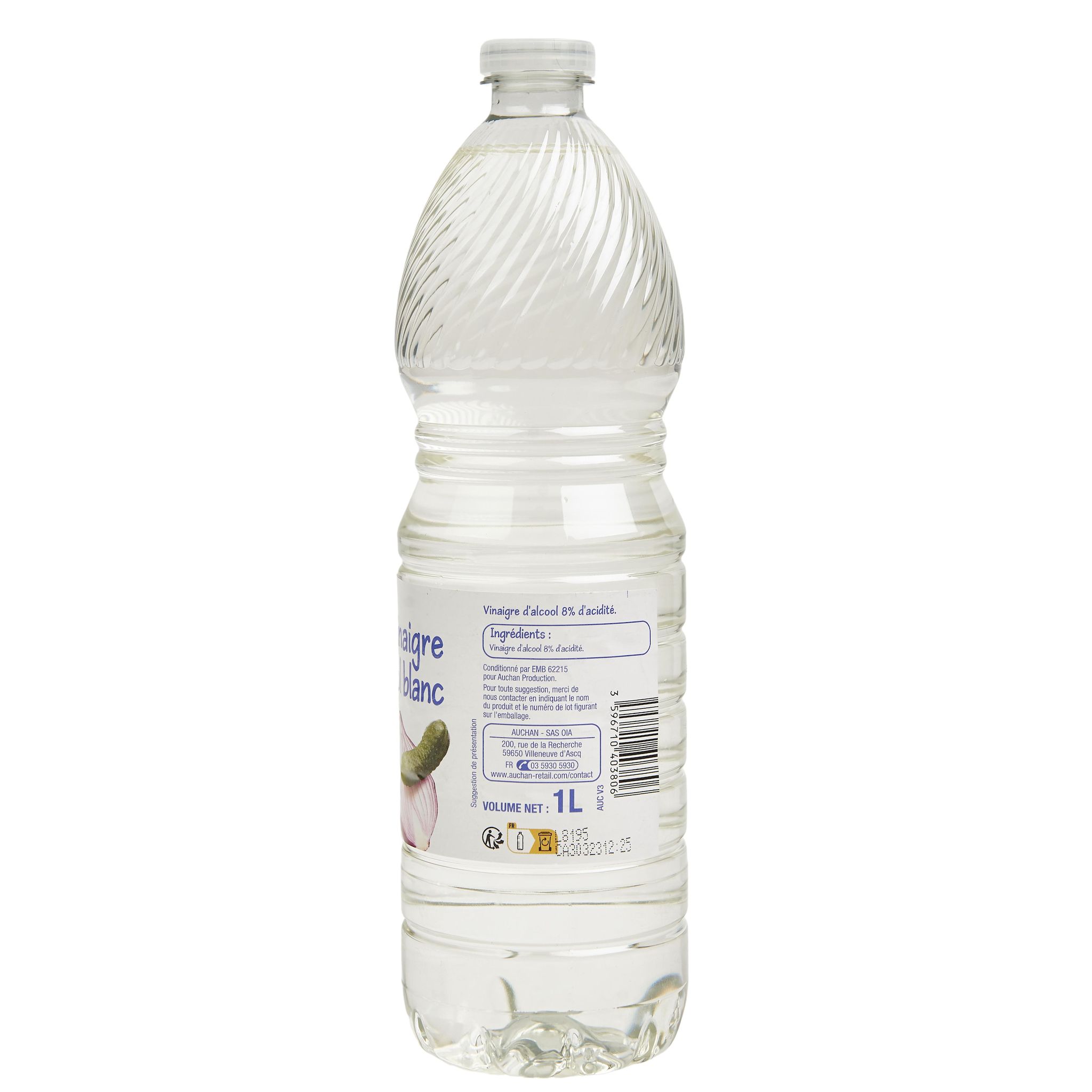 Voir la diapositive 2 : POUCE Vinaigre d'alcool blanc 8% d'acidité 1l