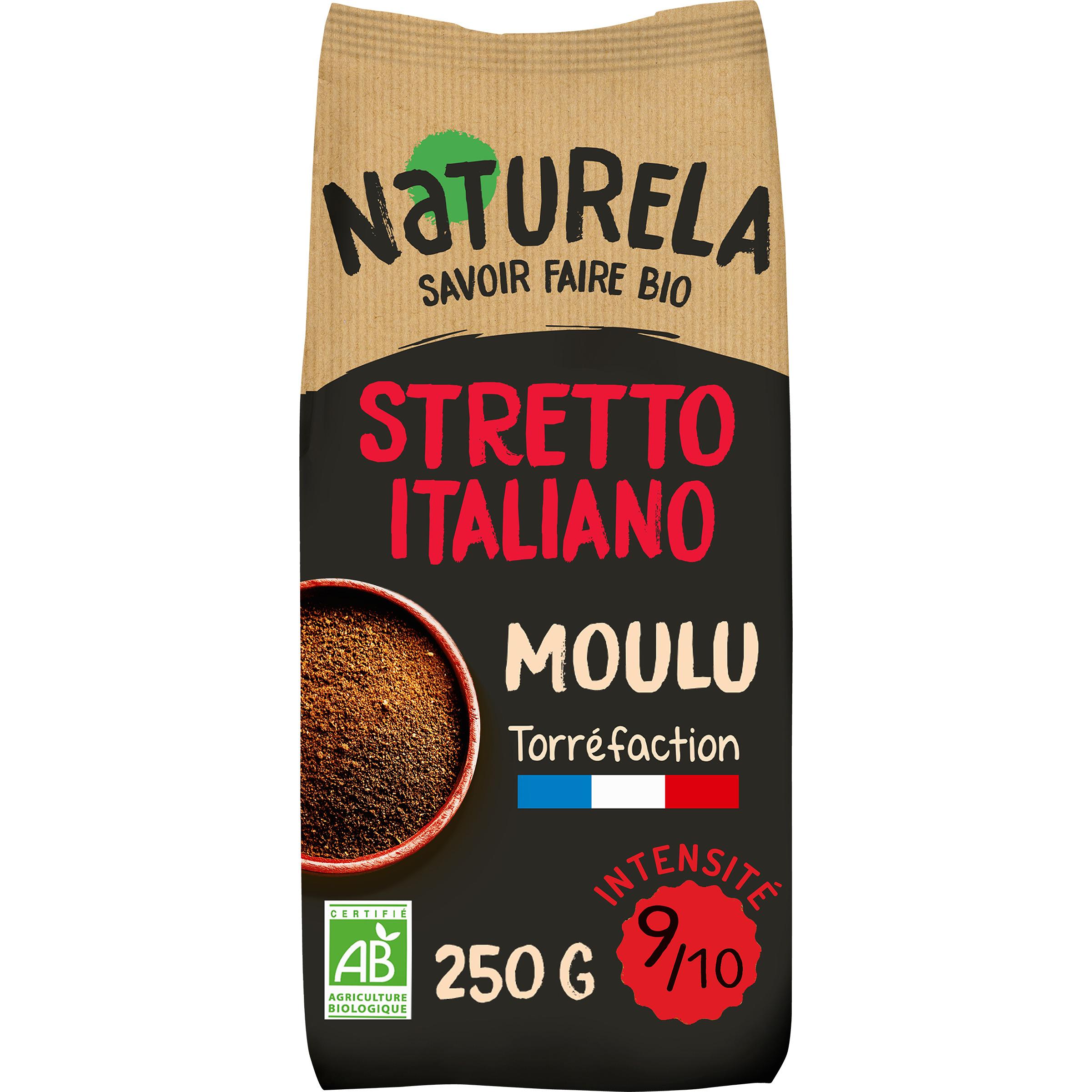 Voir la diapositive 2 : NATURELA Café bio moulu Arabica intensité 9 250g