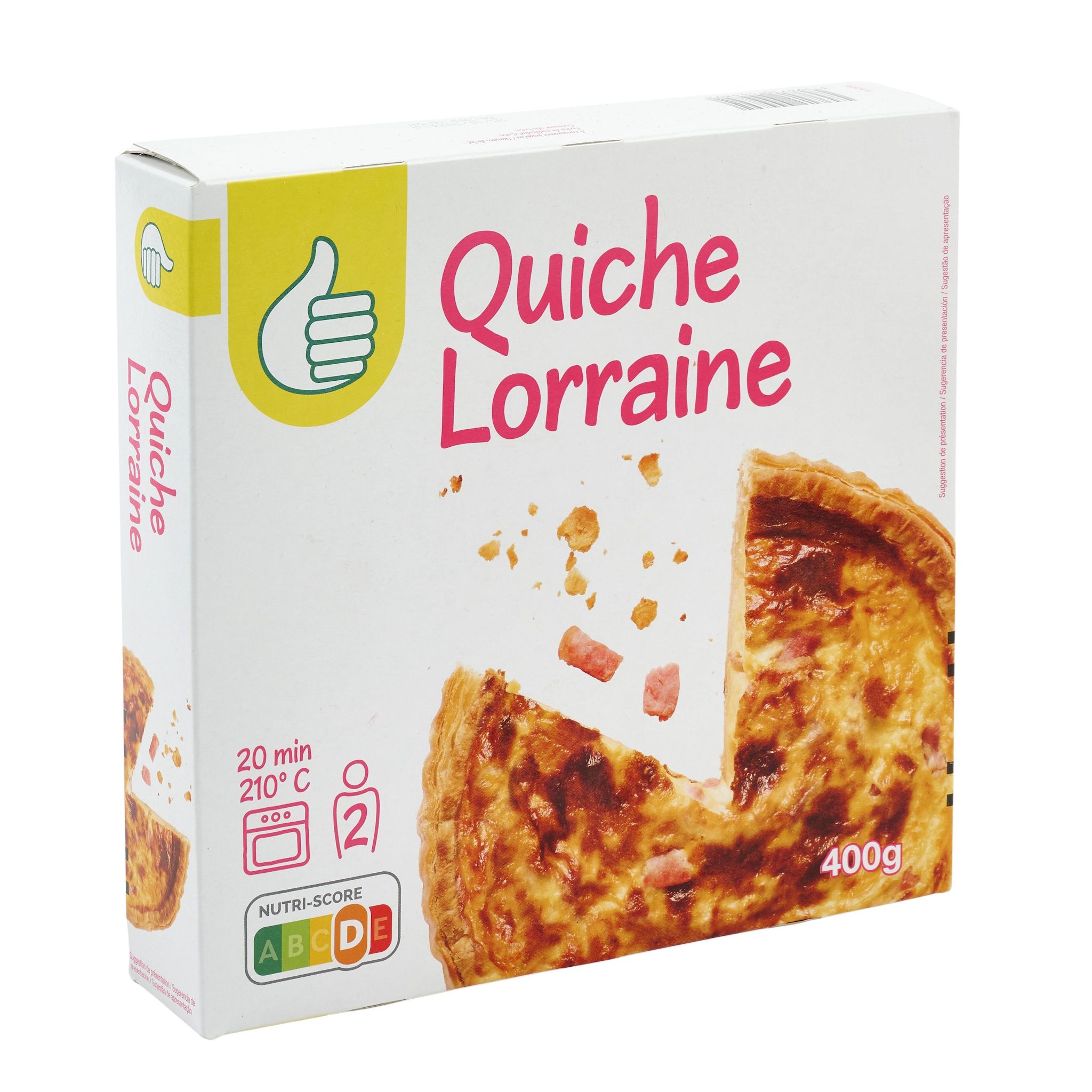 Voir la diapositive 2 : POUCE Quiche Lorraine 400g