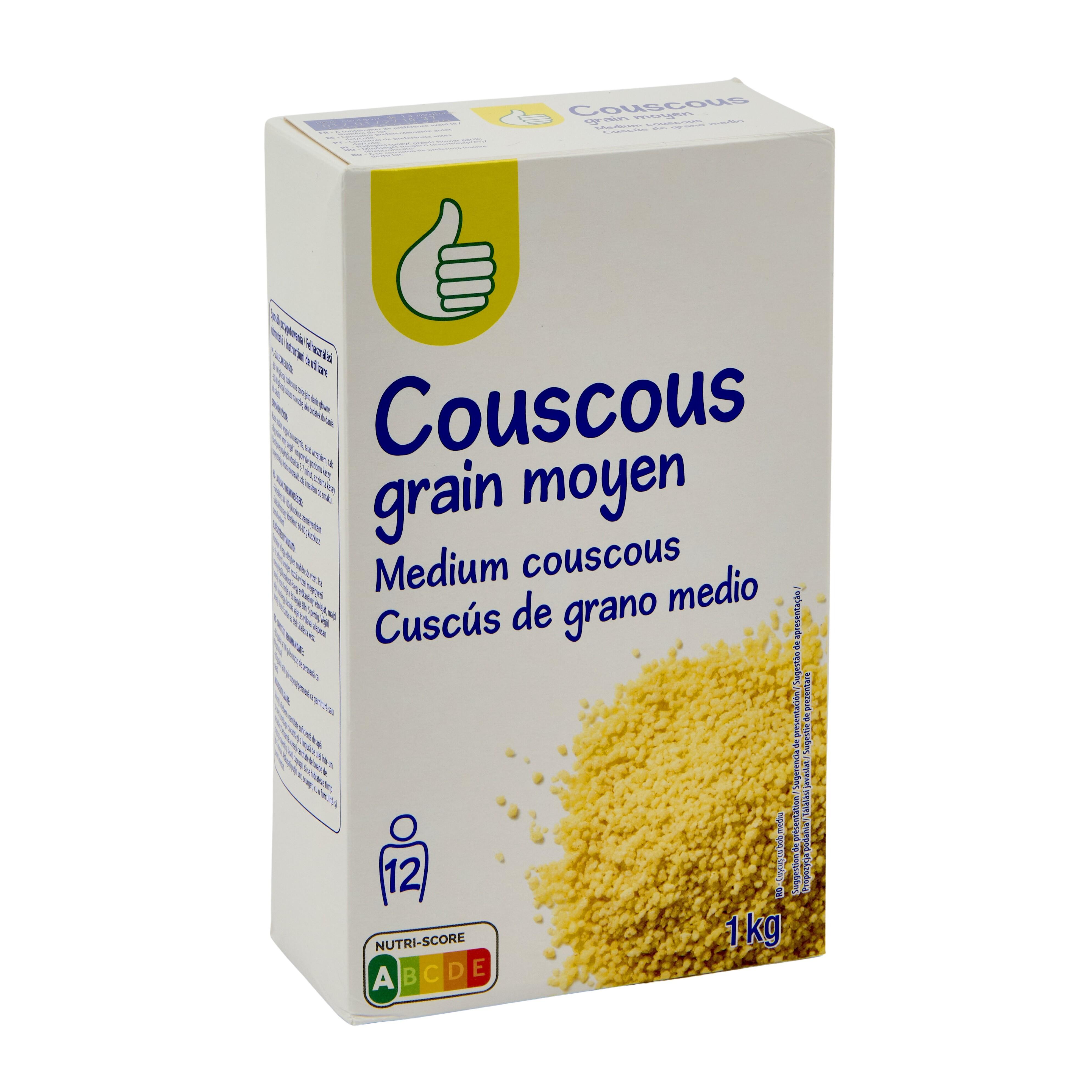 Voir la diapositive 2 : POUCE Couscous moyen 1kg