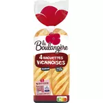 LA BOULANGERE Baguettes viennoises fendues 4 baguettes 340g