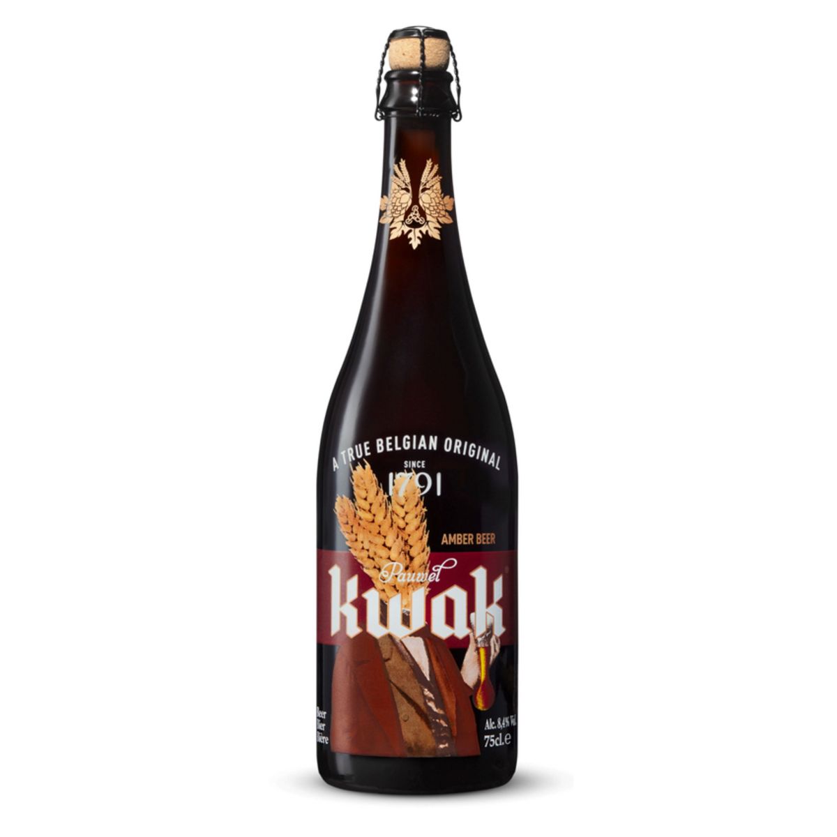 KWAK Bière ambrée belge 8,4% 75cl