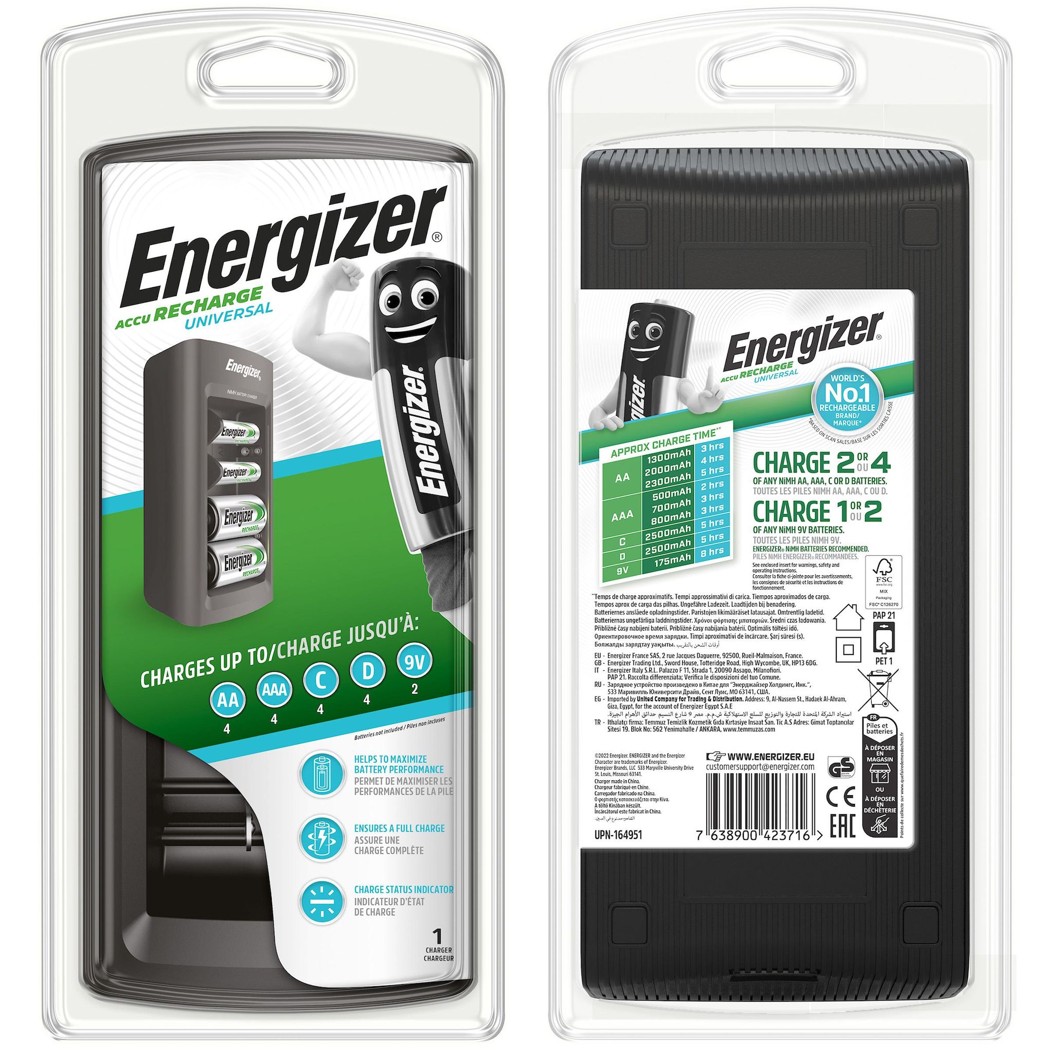 ENERGIZER Chargeur universel