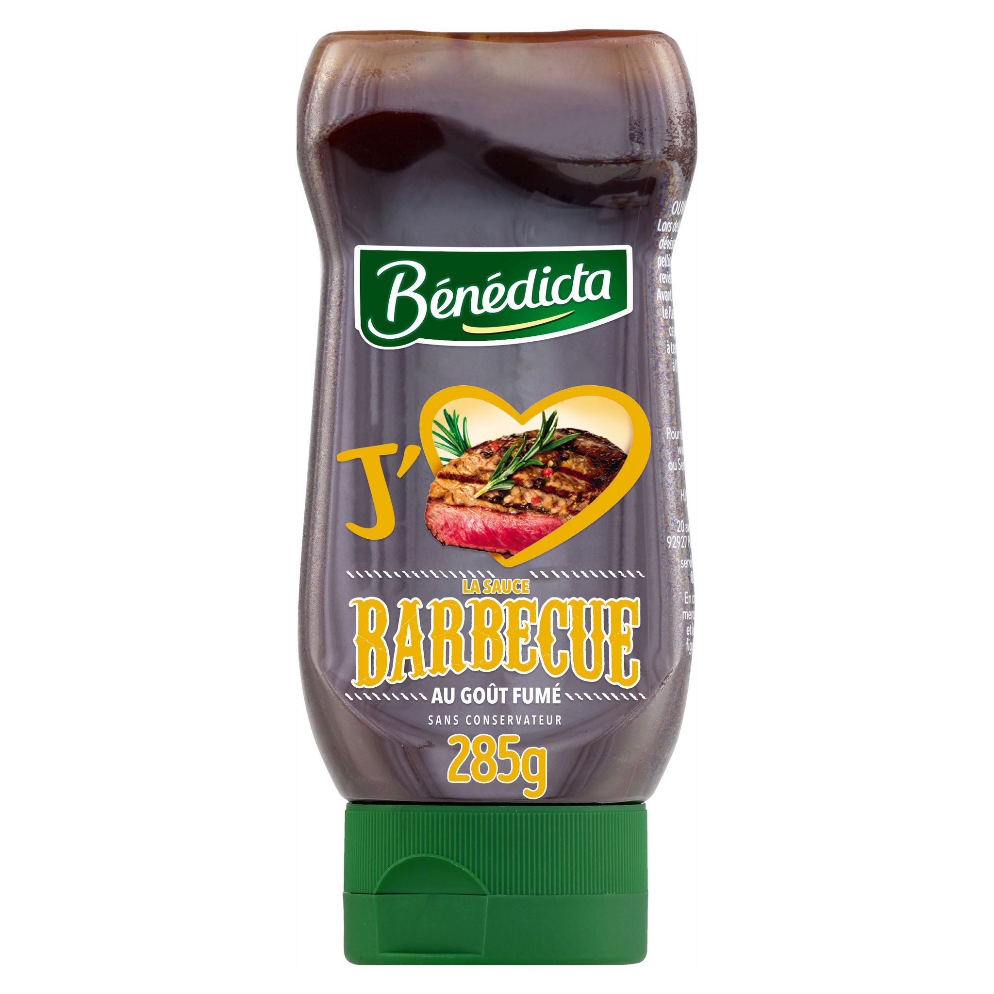 BENEDICTA Sauce barbecue au goût fumé flacon souple 285g