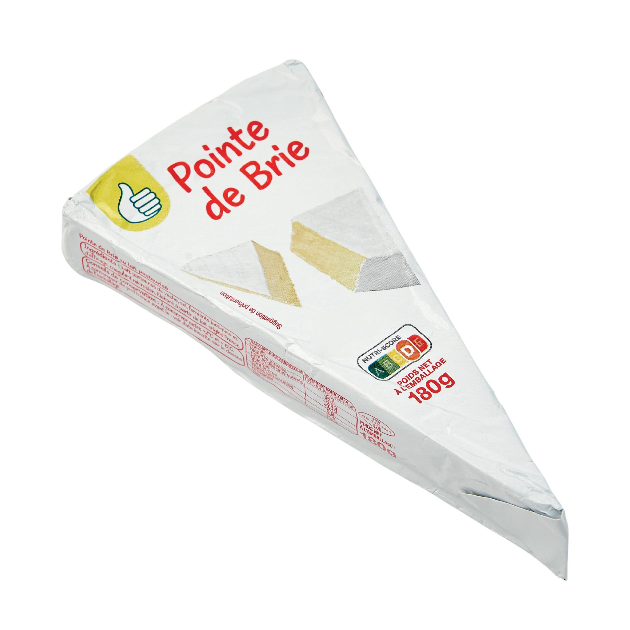 Voir la diapositive 2 : POUCE Pointe de brie 180g