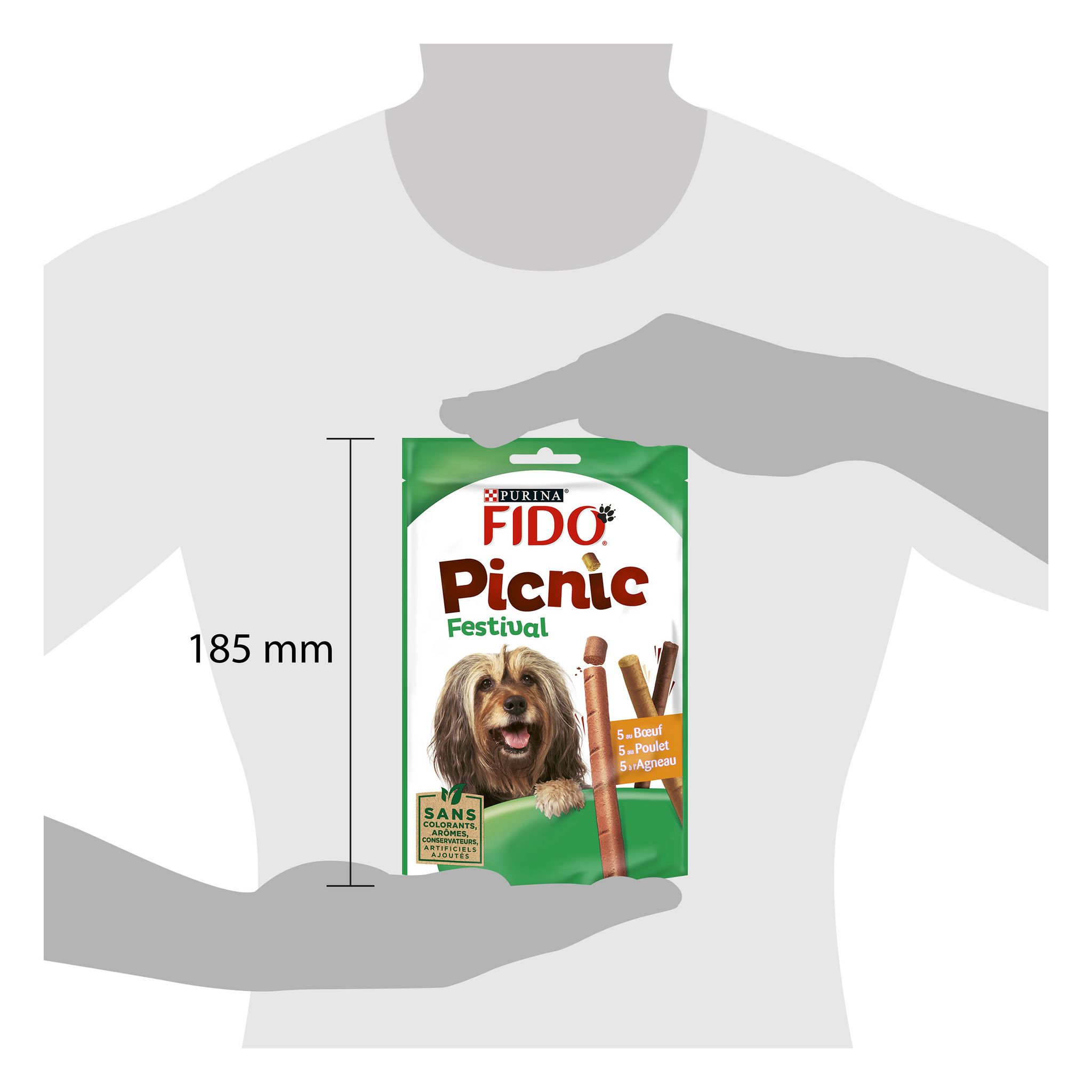 Voir la diapositive 11 : FIDO Friandises picnic boeuf poulet agneau pour chien 15 sticks 126g