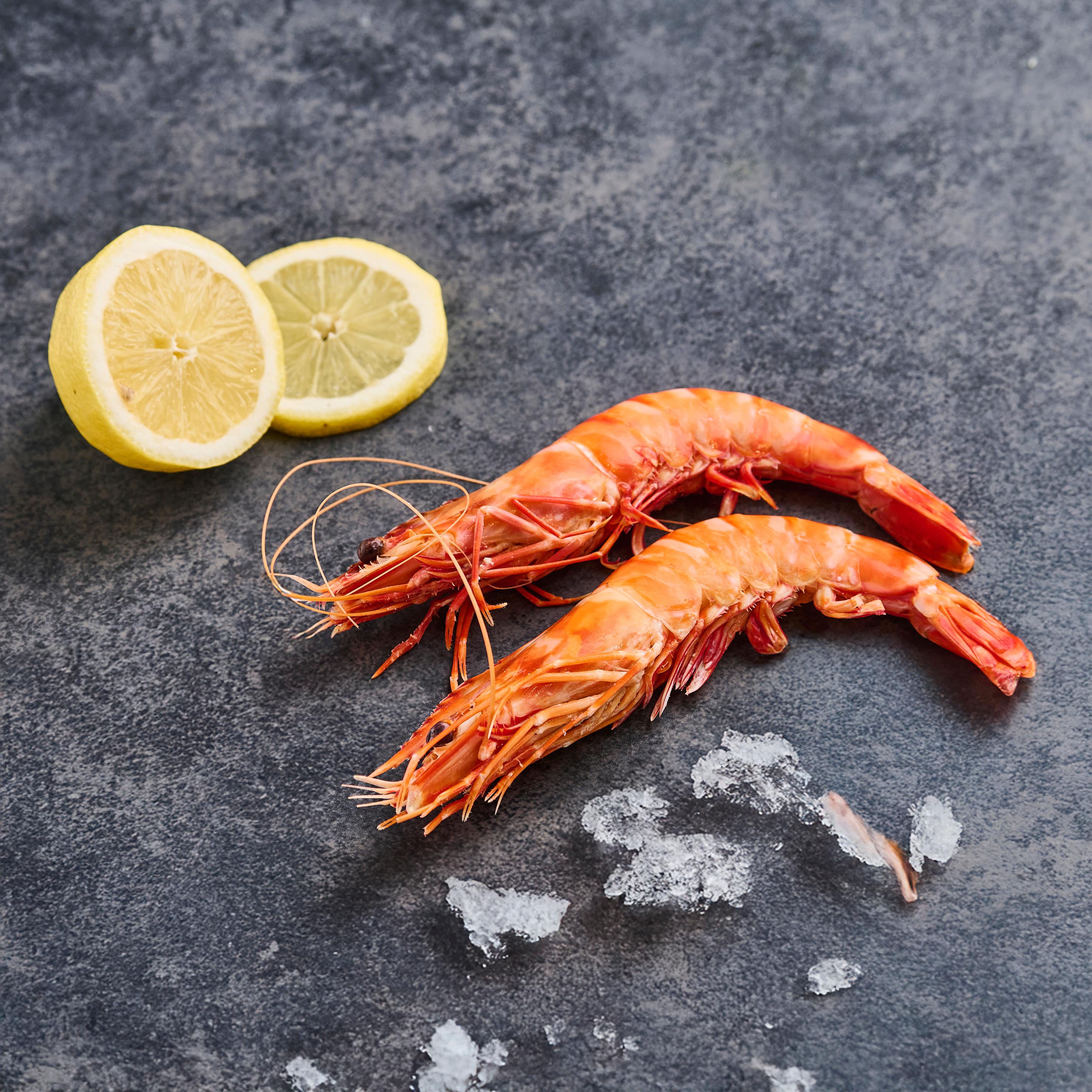 MON POISSONNIER Crevettes cuites 10 pièces par kg 3 portions 80 g à 120 g