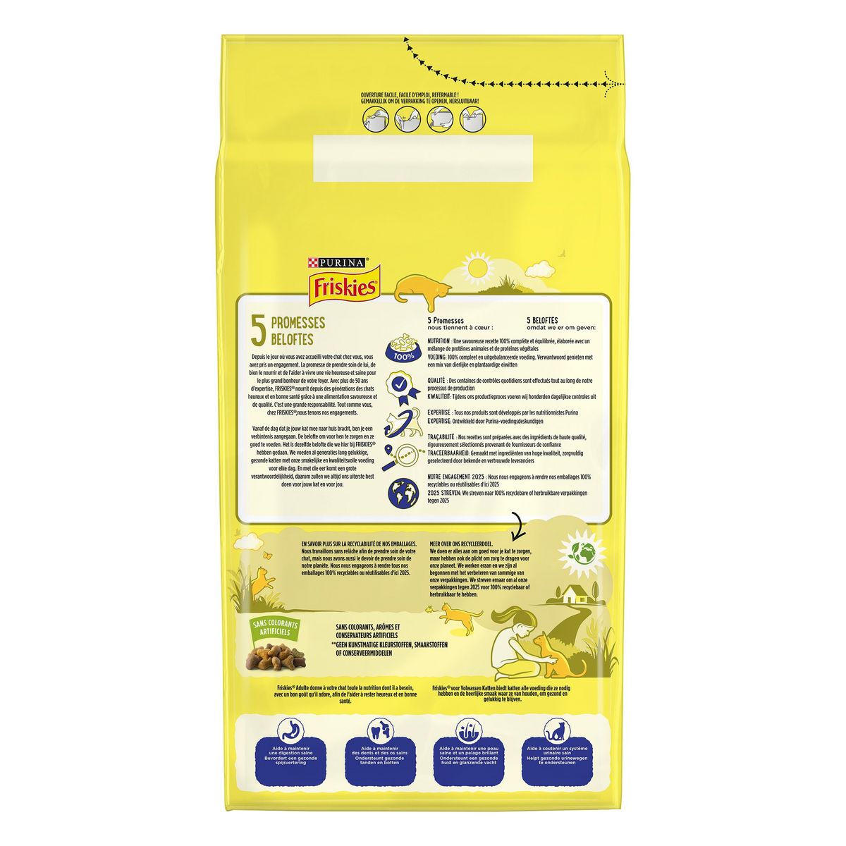 FRISKIES Croquettes au colin et légumes pour chat 4kg