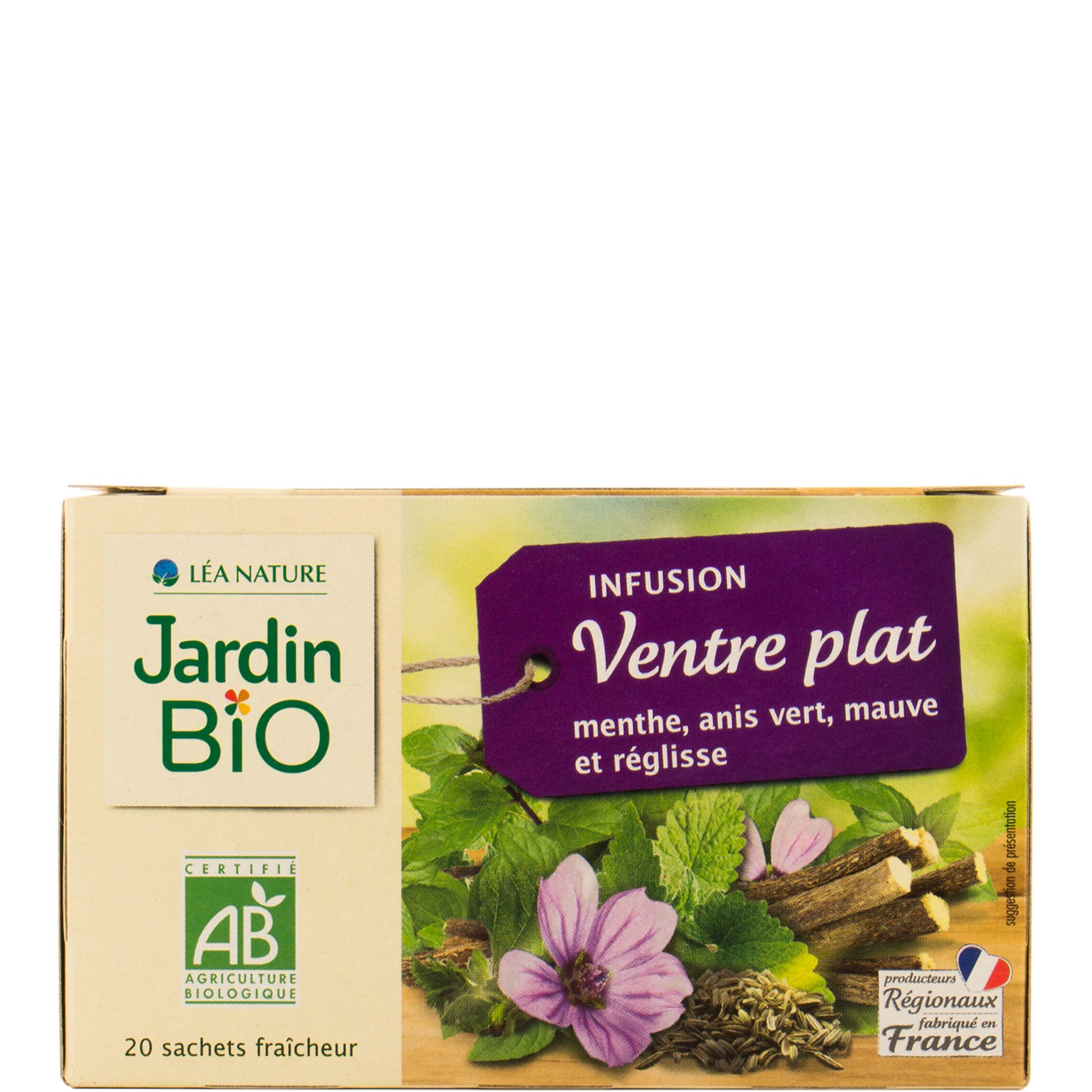 JARDIN BIO ETIC Infusion ventre plat menthe anis vert mauve et réglisse