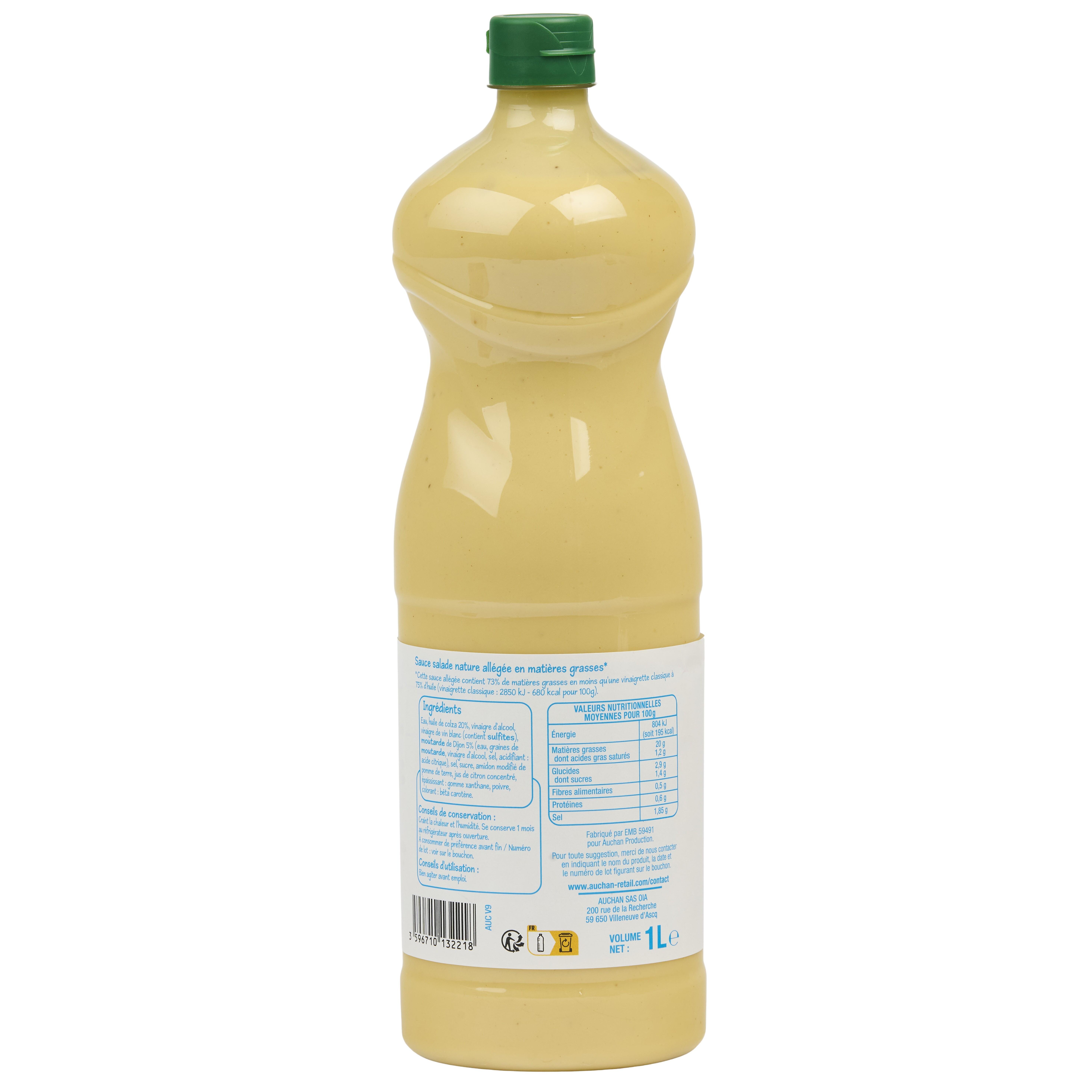 Voir la diapositive 2 : POUCE Sauce salade nature allégée 1l