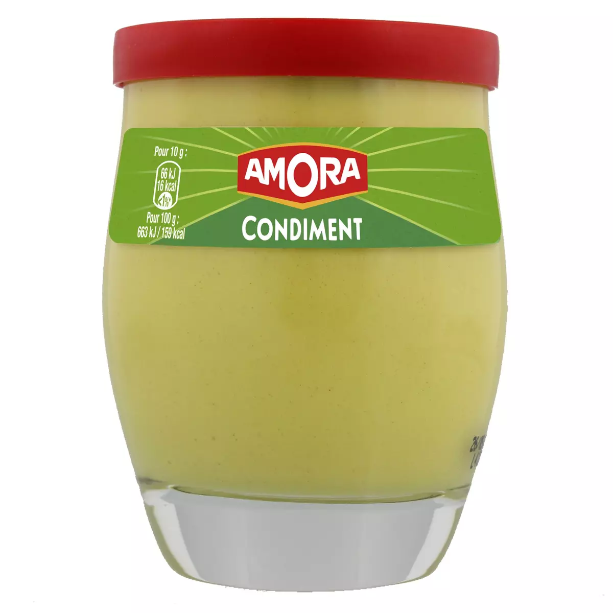 AMORA Moutarde condiment en verre de table 240g