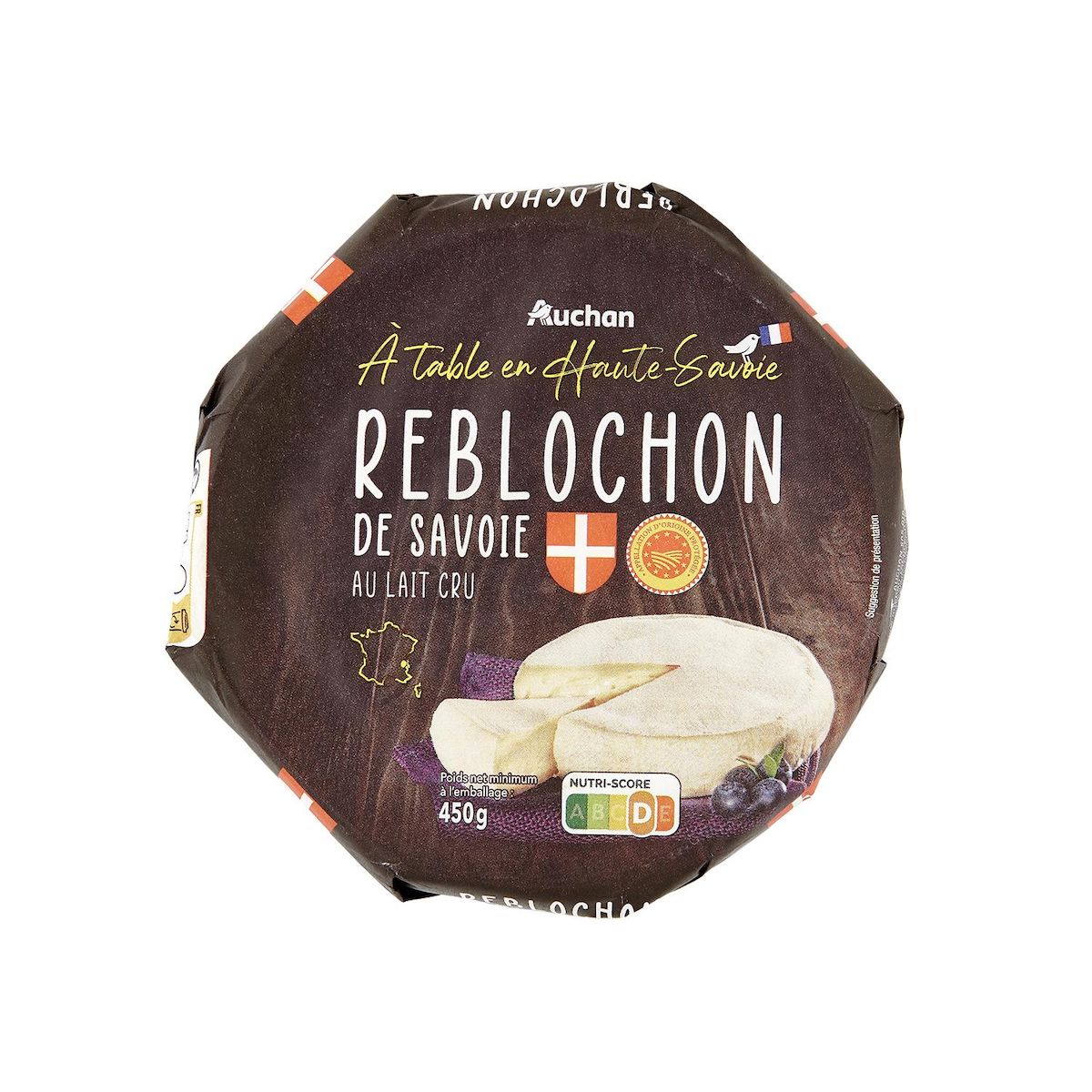 AUCHAN TERROIR Reblochon de Savoie AOP fruité 450g