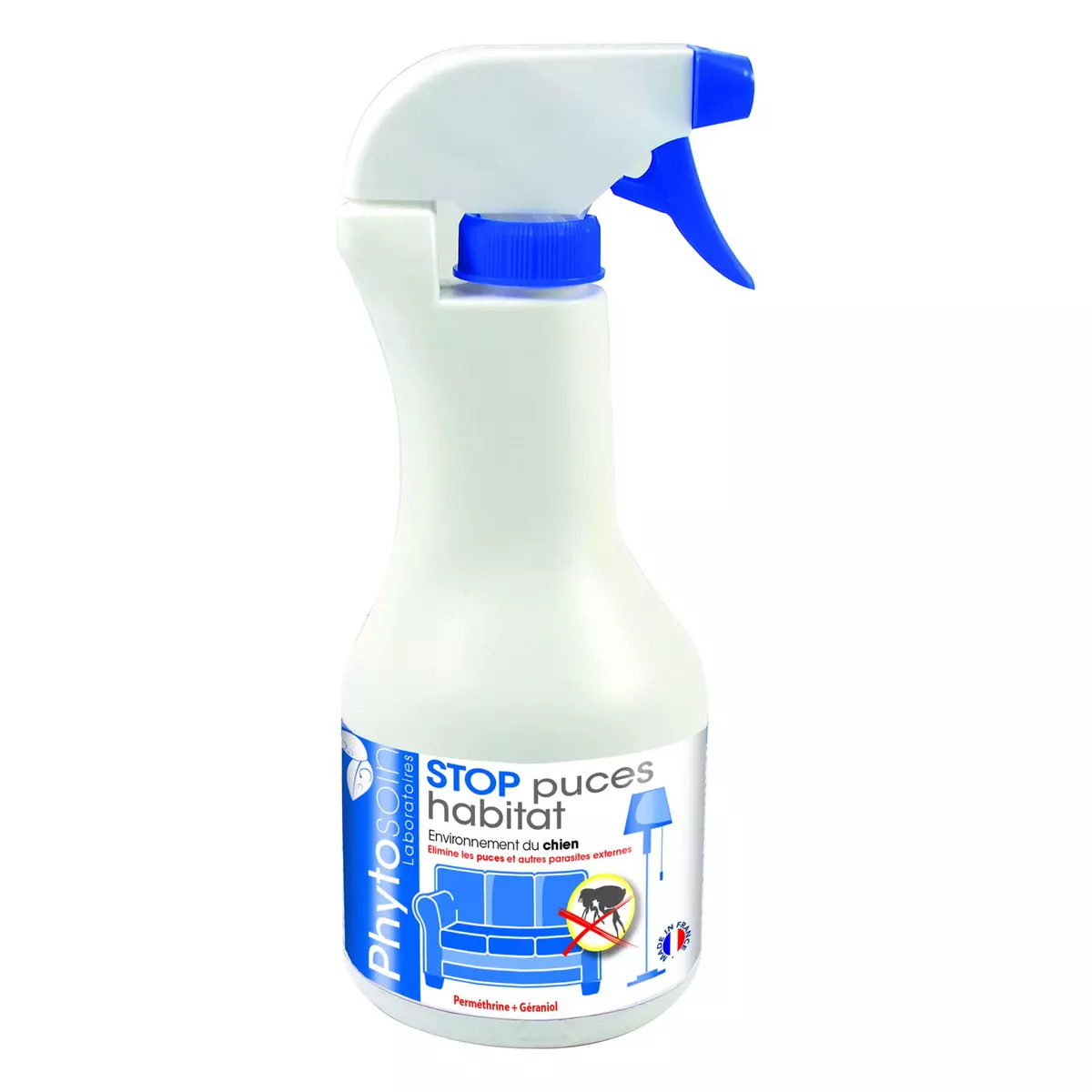 PHYTOSOIN Spray anti-puces pour la maison environnement du chien 48cl