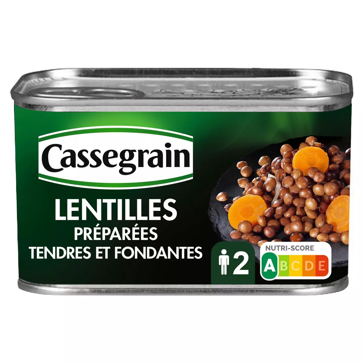 CASSEGRAIN Lentilles préparées tendres et fondantes 265g