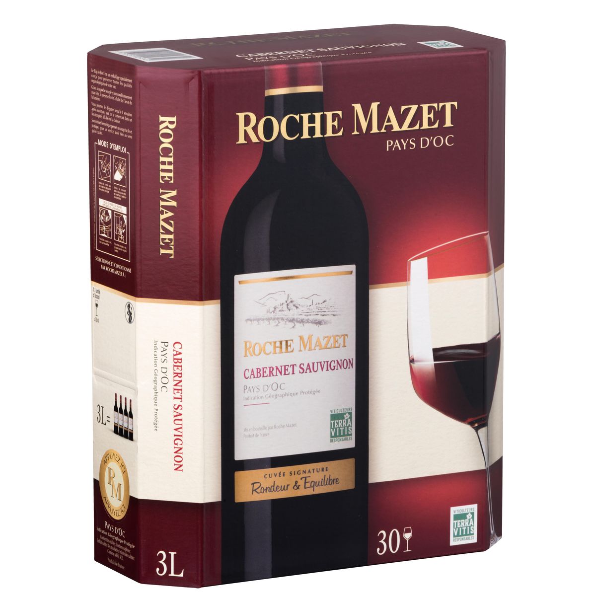 ROCHE MAZET IGP Pays-d'Oc cabernet-sauvignon rouge BIB / CUBI 3L