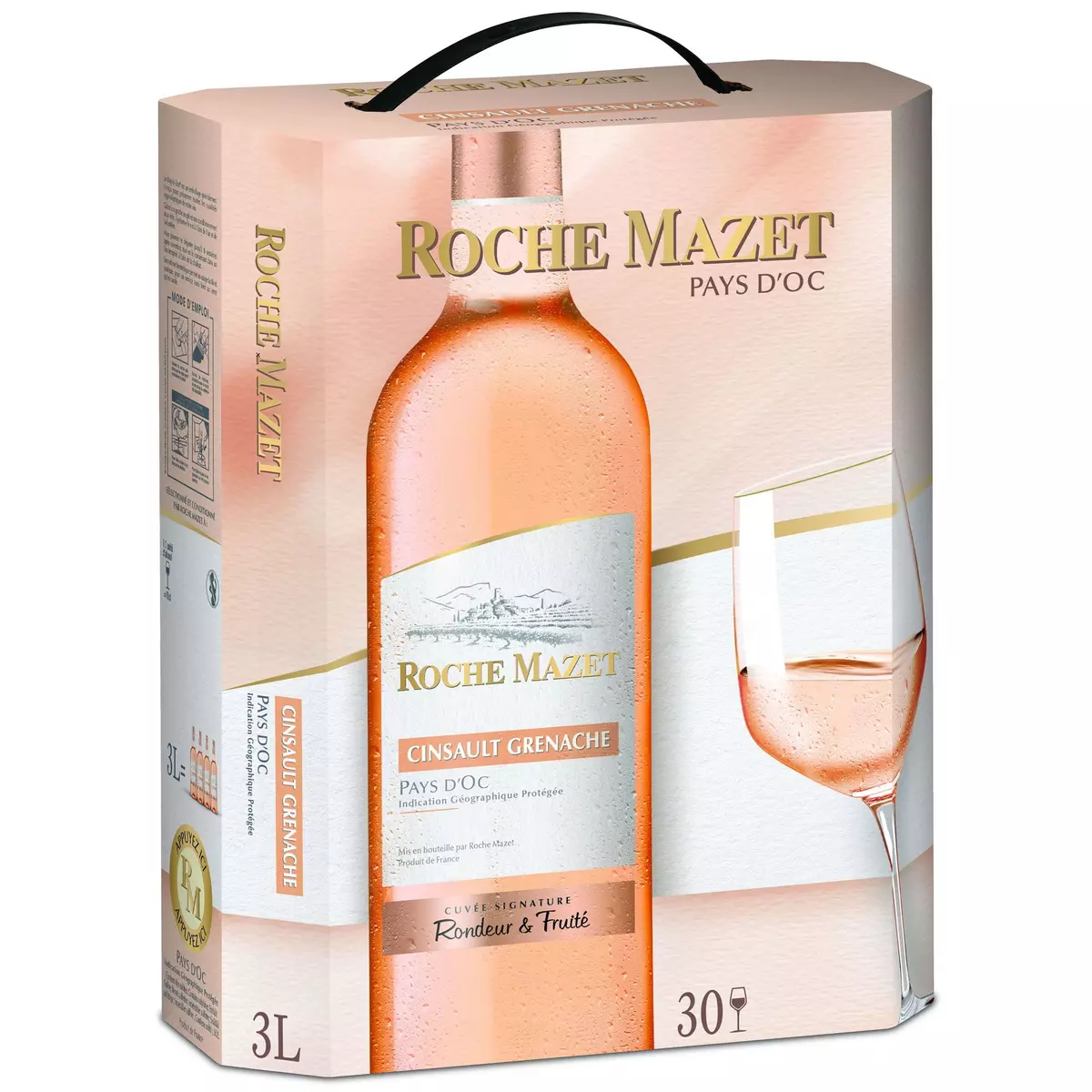 ROCHE MAZET IGP Pays-d'Oc Cinsault-grenache rosé bib 3L