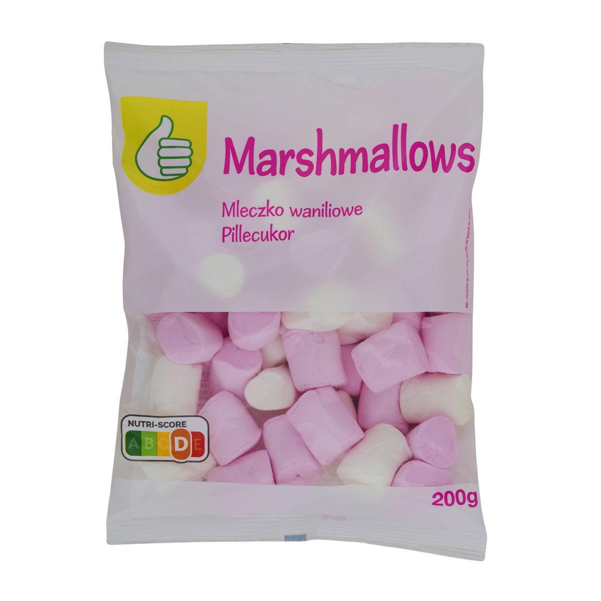 POUCE Bonbons marshmallow rose et blanc 200g