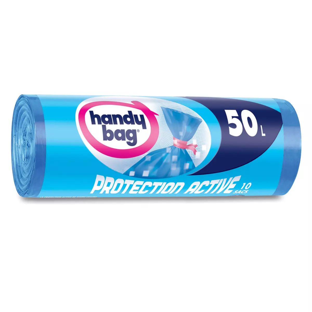 HANDY BAG Sacs poubelle protection active liens détachables 50l 10 sacs