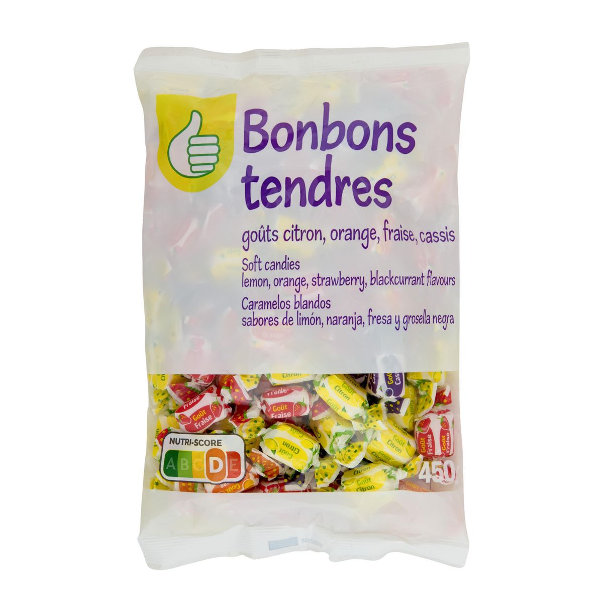 POUCE Bonbons aux fruits 450g