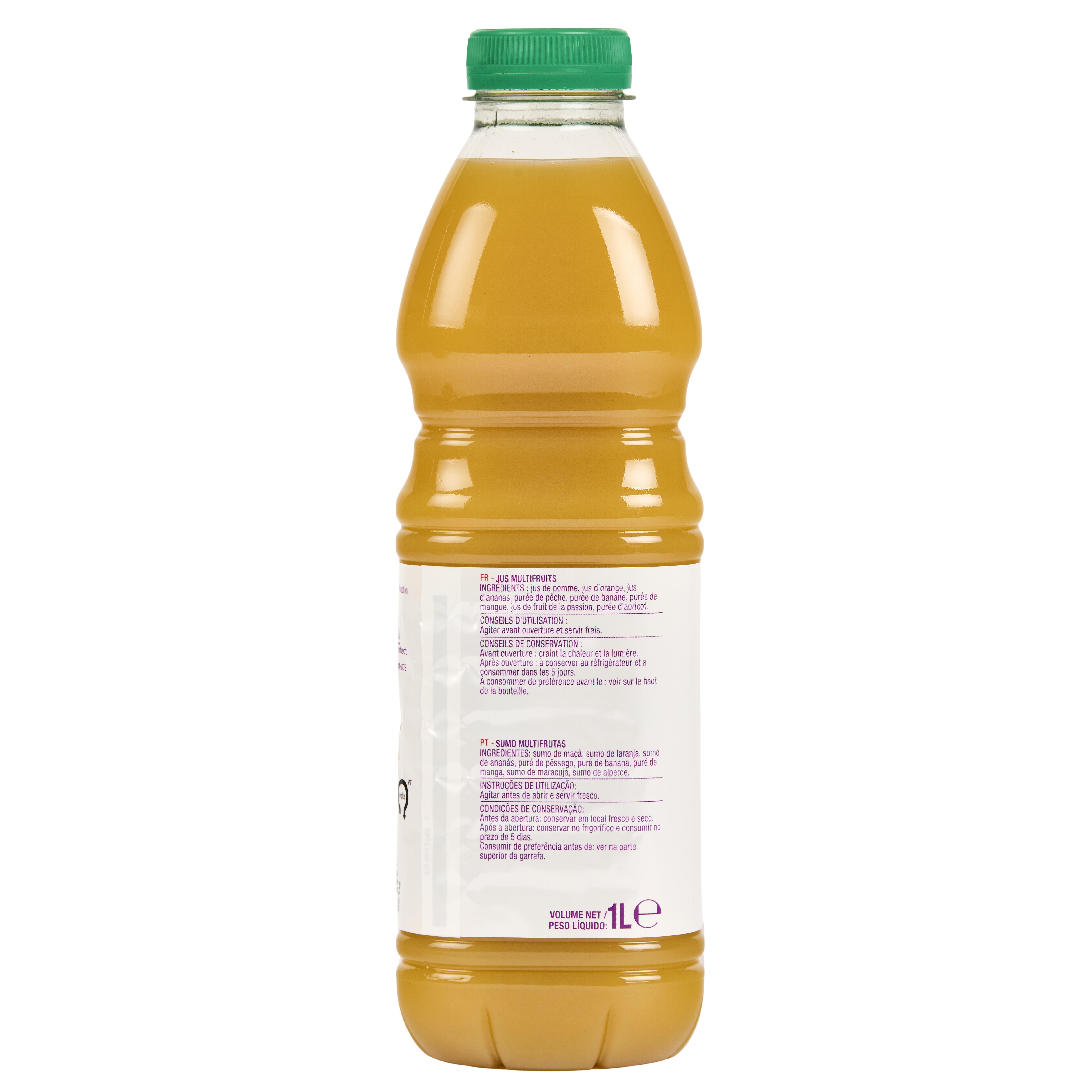 Voir la diapositive 3 : AUCHAN Pur jus multifruits 1l