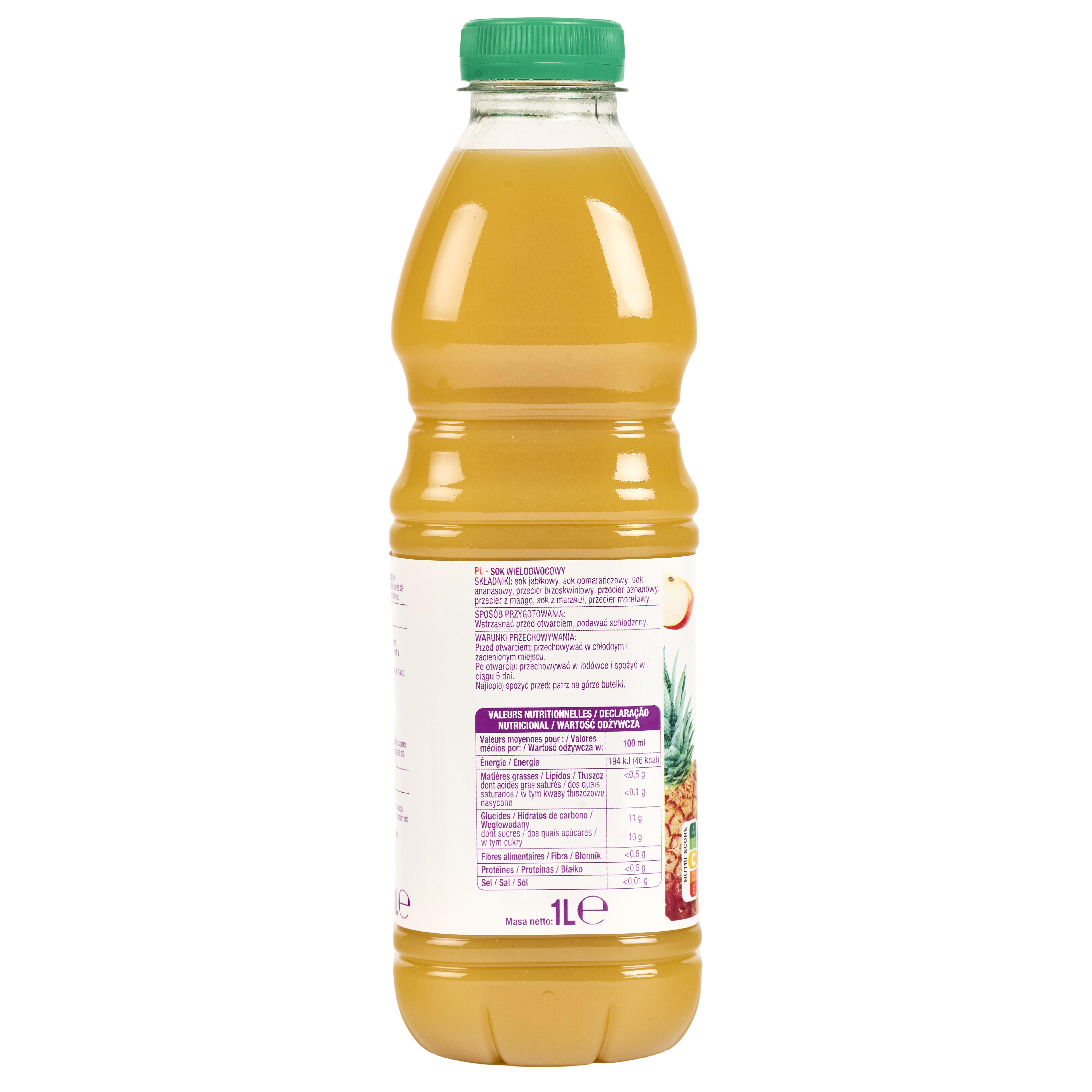 Voir la diapositive 4 : AUCHAN Pur jus multifruits 1l