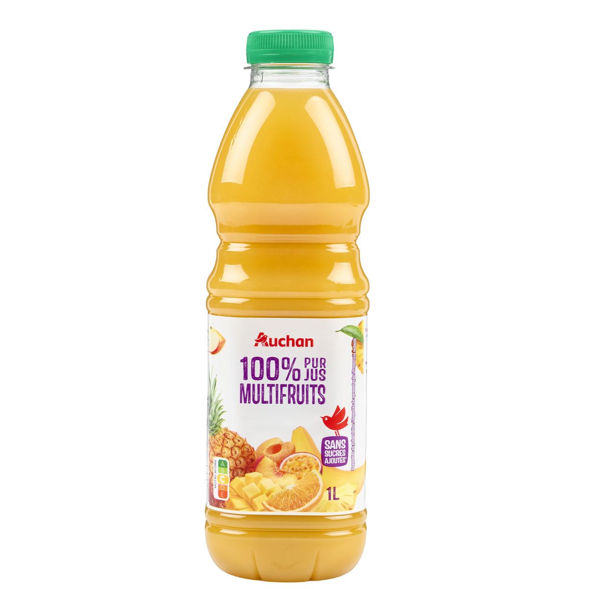 AUCHAN Pur jus multifruits 1l