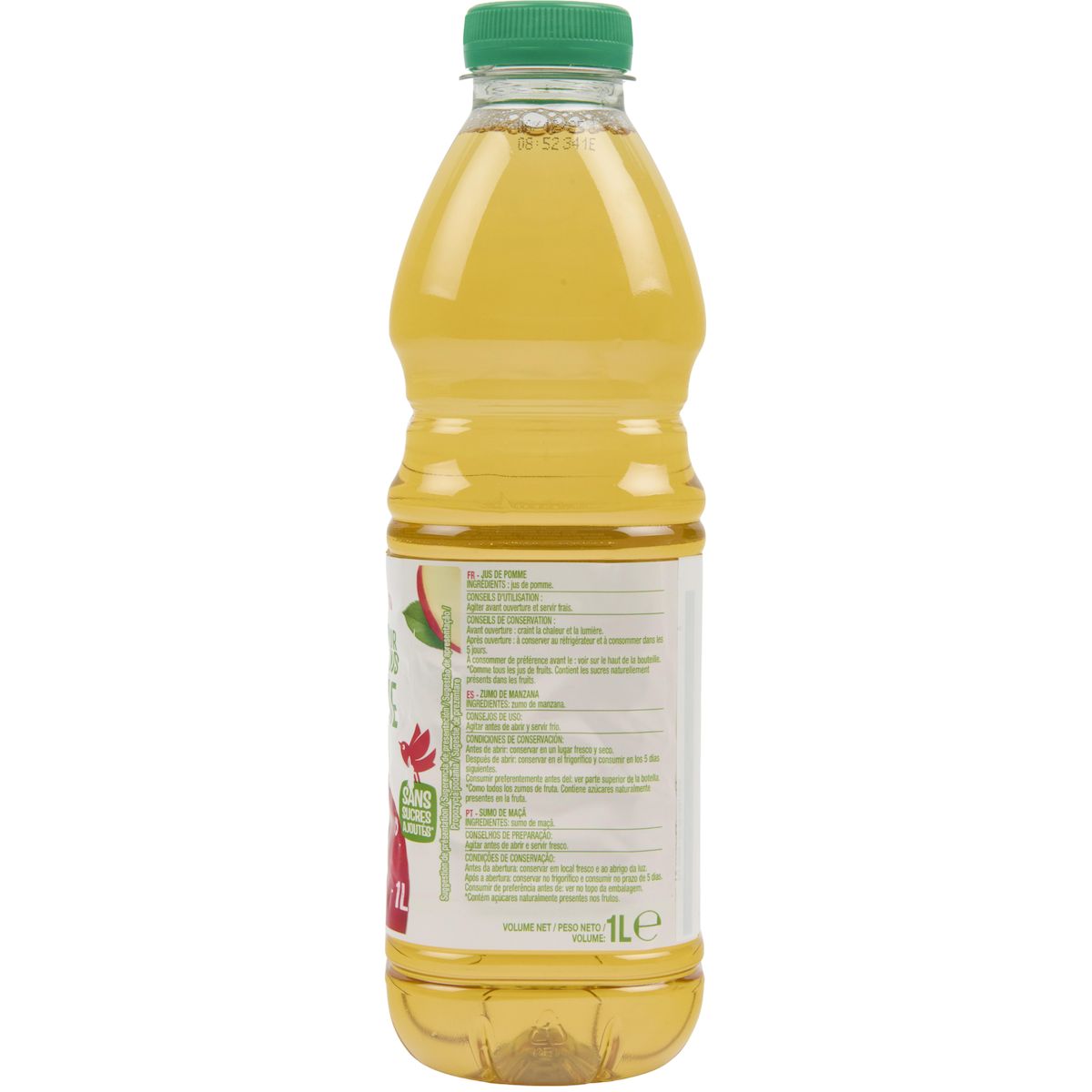 AUCHAN Pur jus de pomme 1l