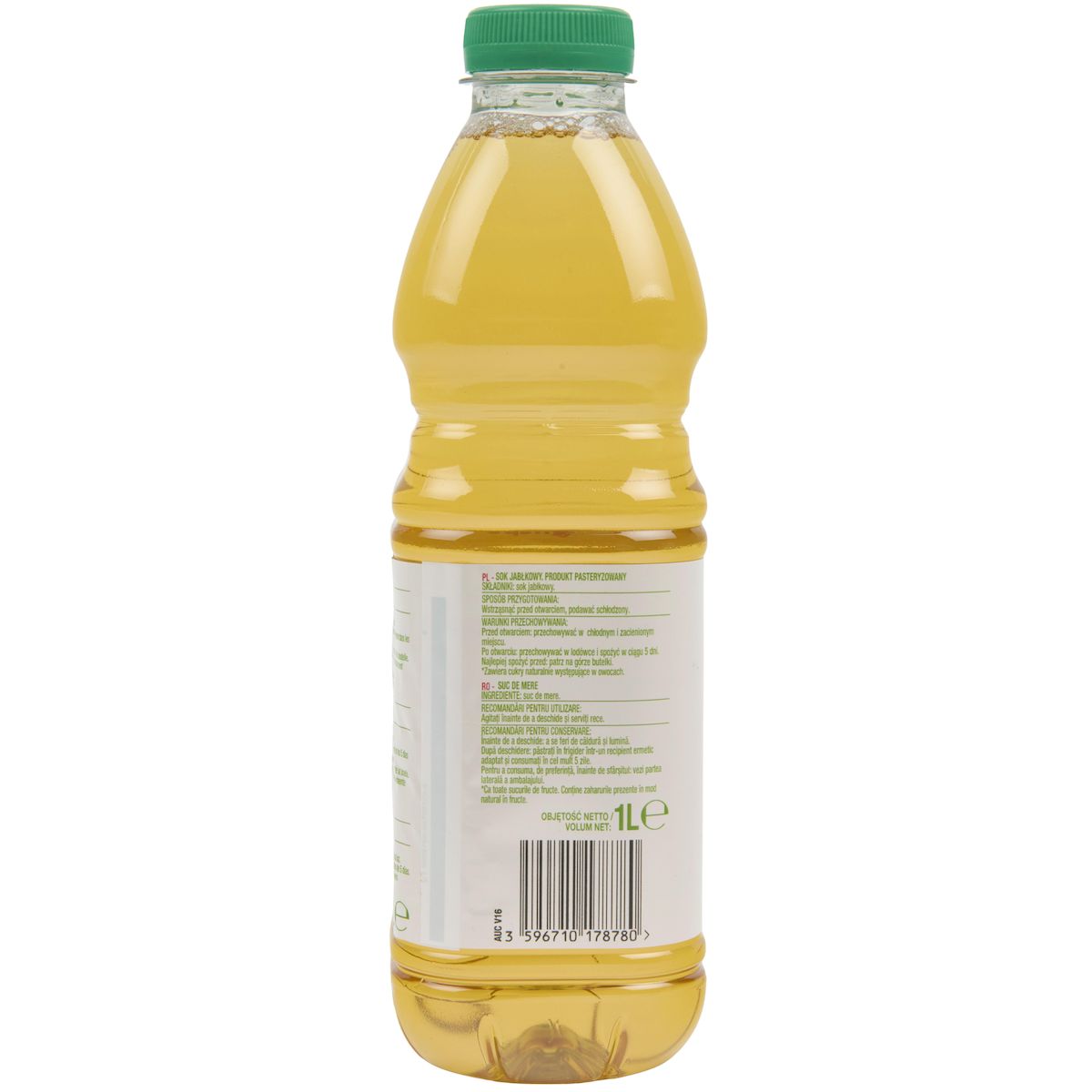 AUCHAN Pur jus de pomme 1l