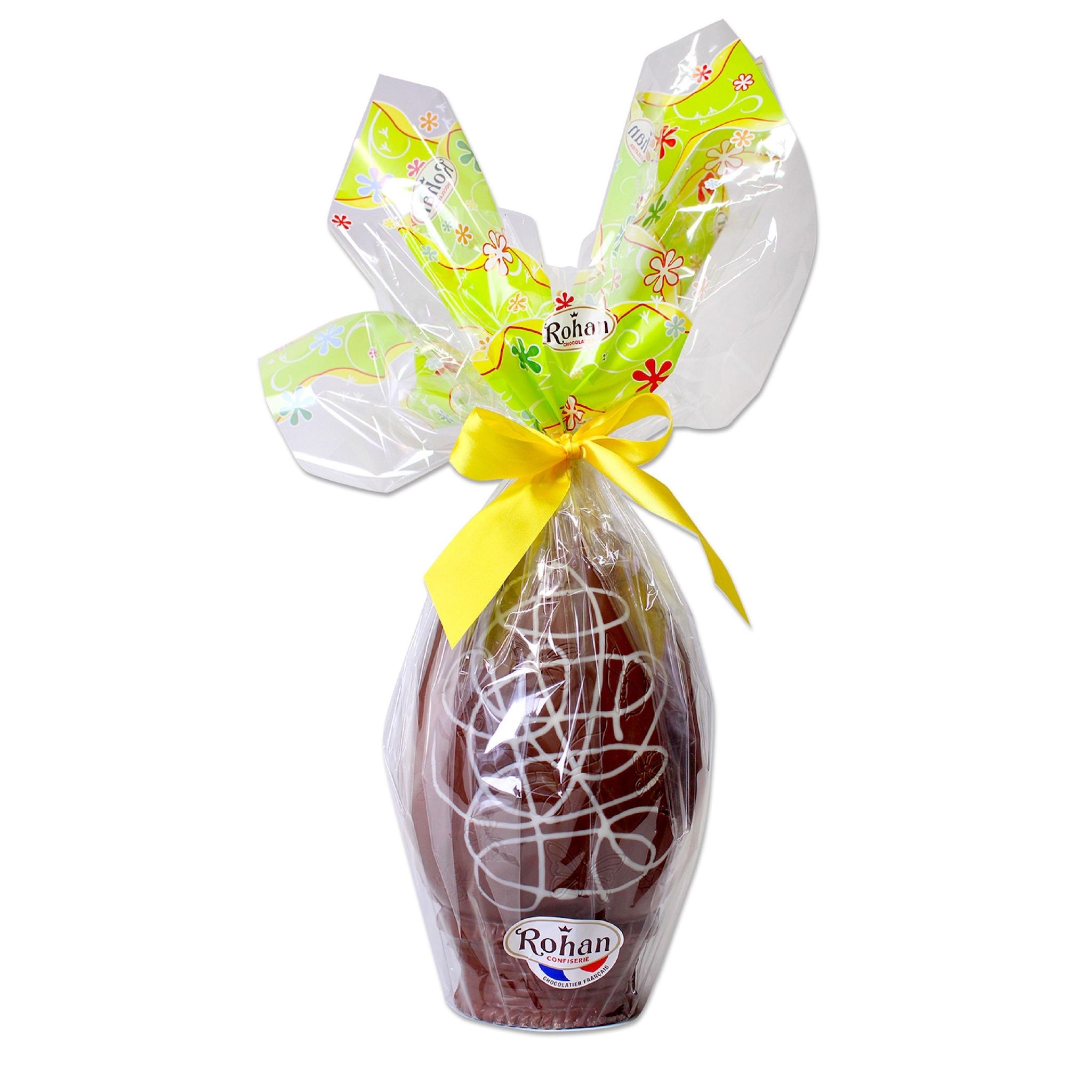 ROHAN Oeuf géant décoré au chocolat au lait 1kg