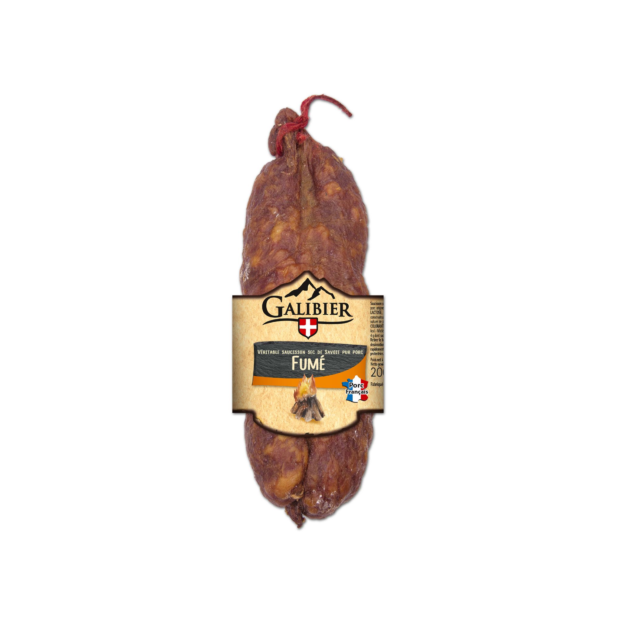 GALIBIER Saucisson sec pur porc fumé 200g