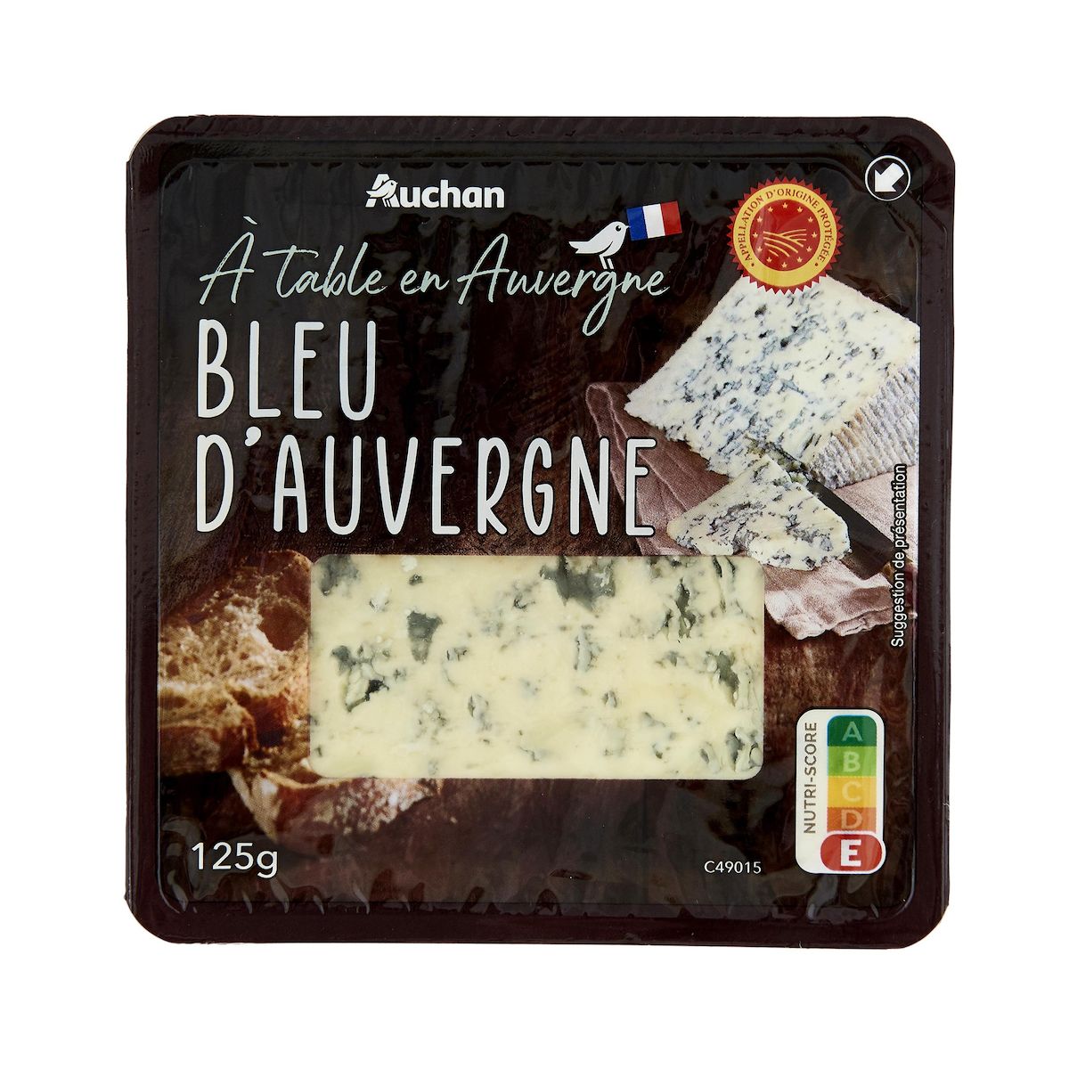 AUCHAN TERROIR Bleu d'Auvergne AOP 125g