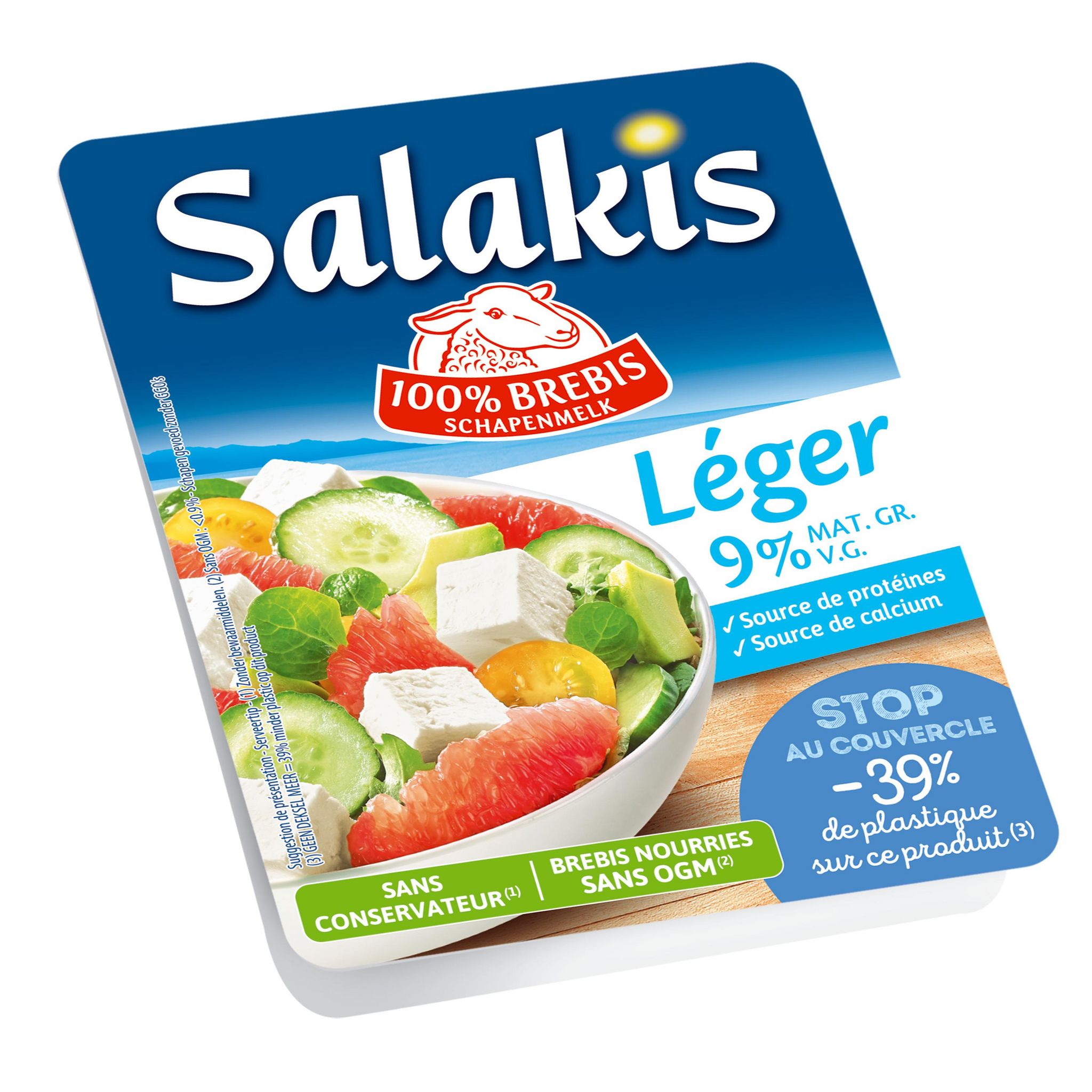 Voir la diapositive 4 : SALAKIS Fromage de brebis allégé 200g