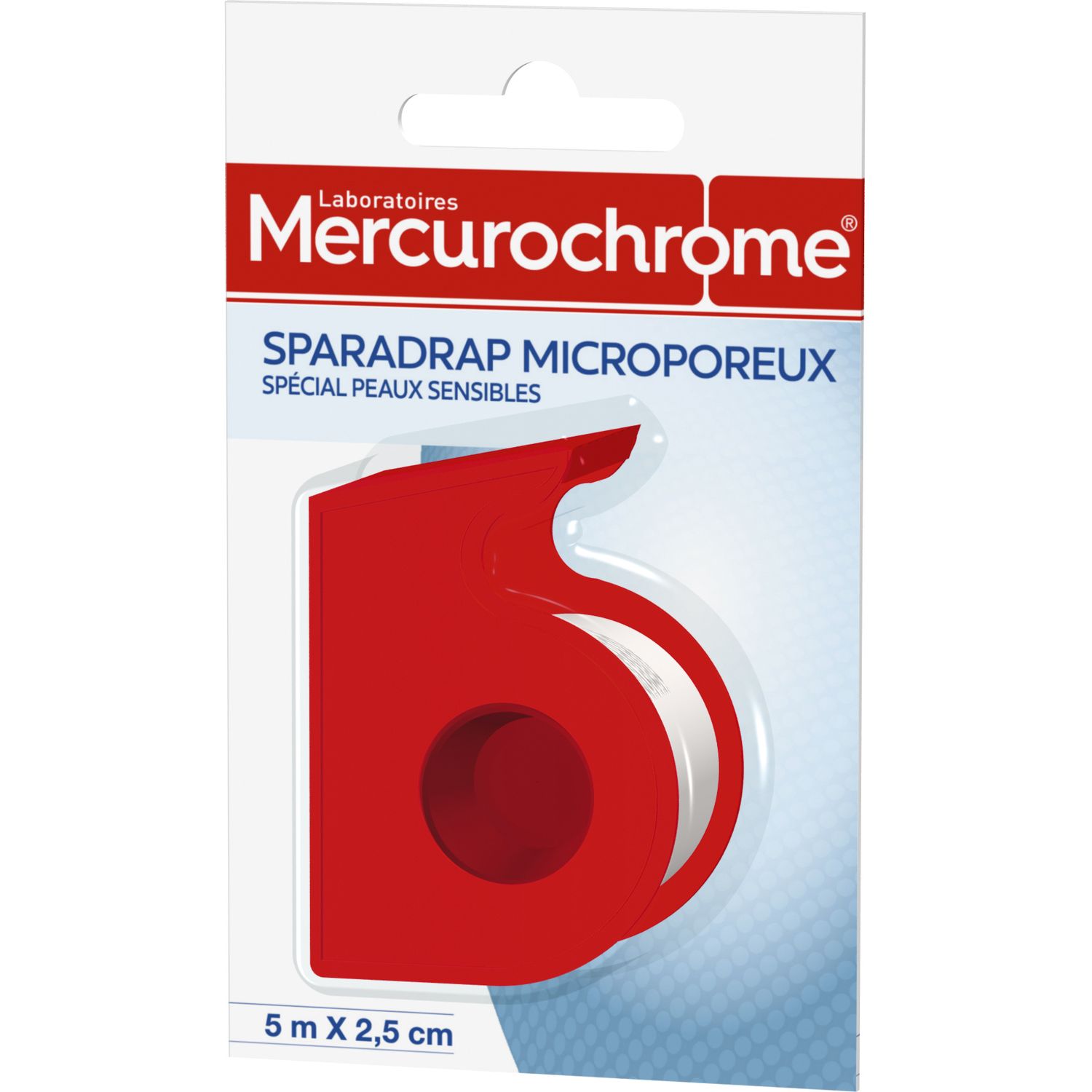 Voir la diapositive 2 : MERCUROCHROME Sparadrap microporeux peaux sensibles 5mx2,5cm 5mx2,5cm 1 rouleau