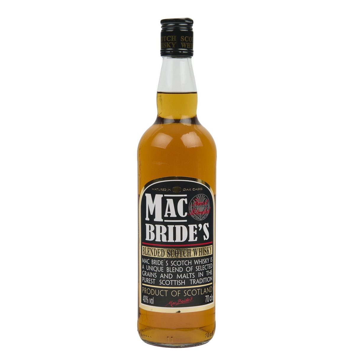 MAC BRIDE'S Scotch whisky écossais blended 40% 70cl