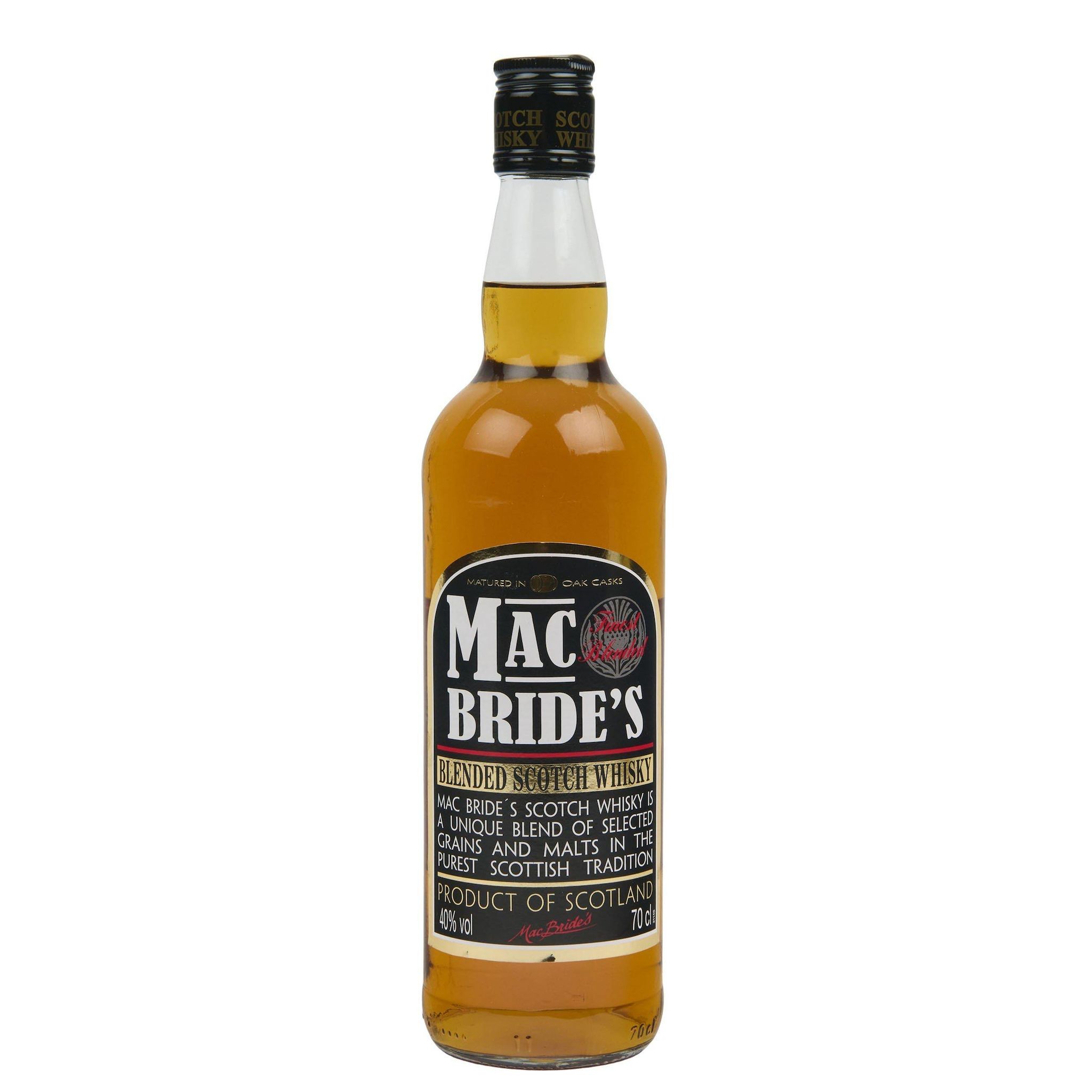 Voir la diapositive 2 : MAC BRIDE'S Scotch whisky écossais blended 40% 70cl
