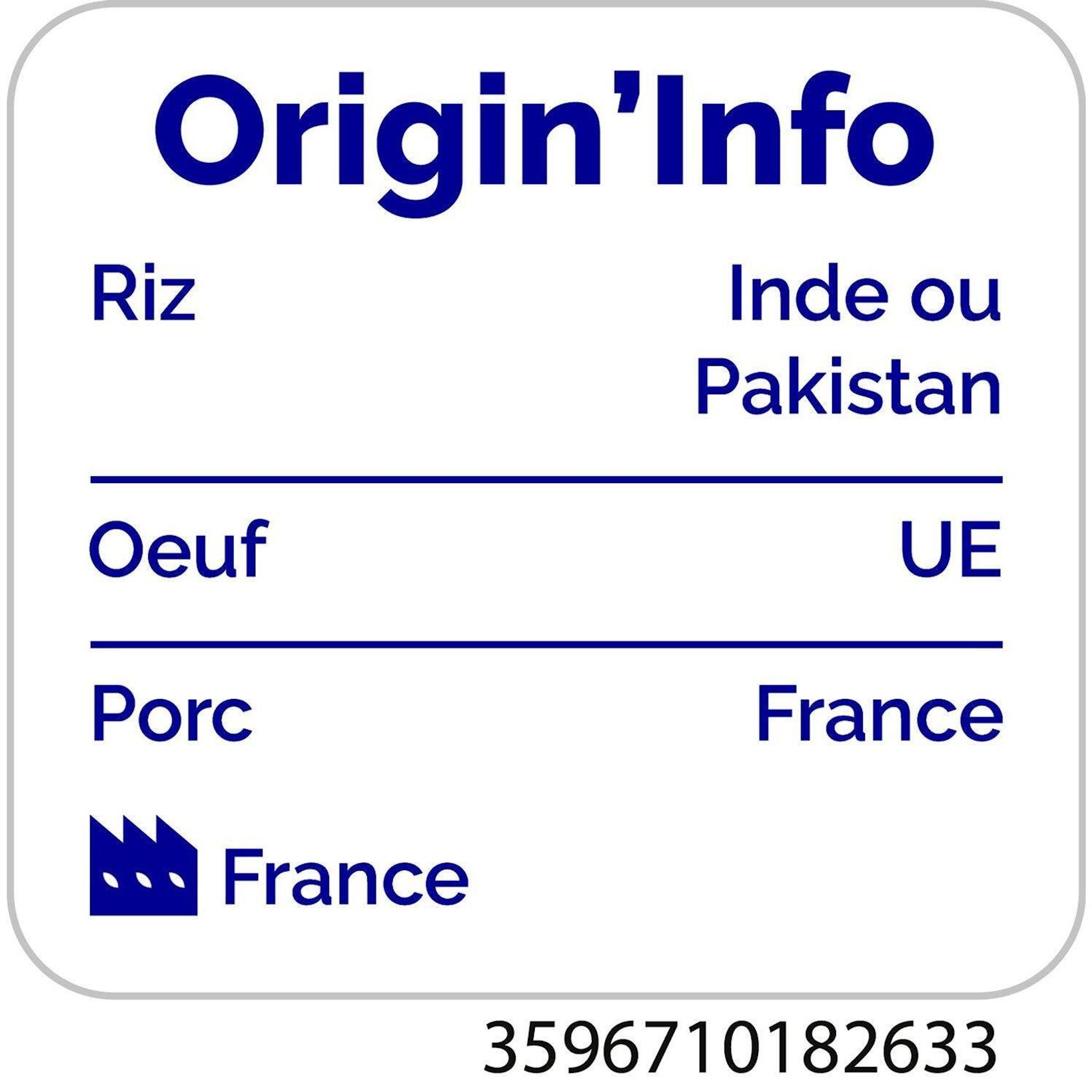 Voir la diapositive 3 : AUCHAN Riz cantonais 3 portions 900g