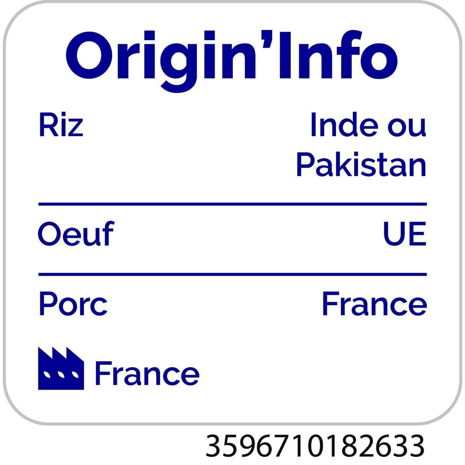 Voir la diapositive 4 : AUCHAN Riz cantonais 3 portions 900g