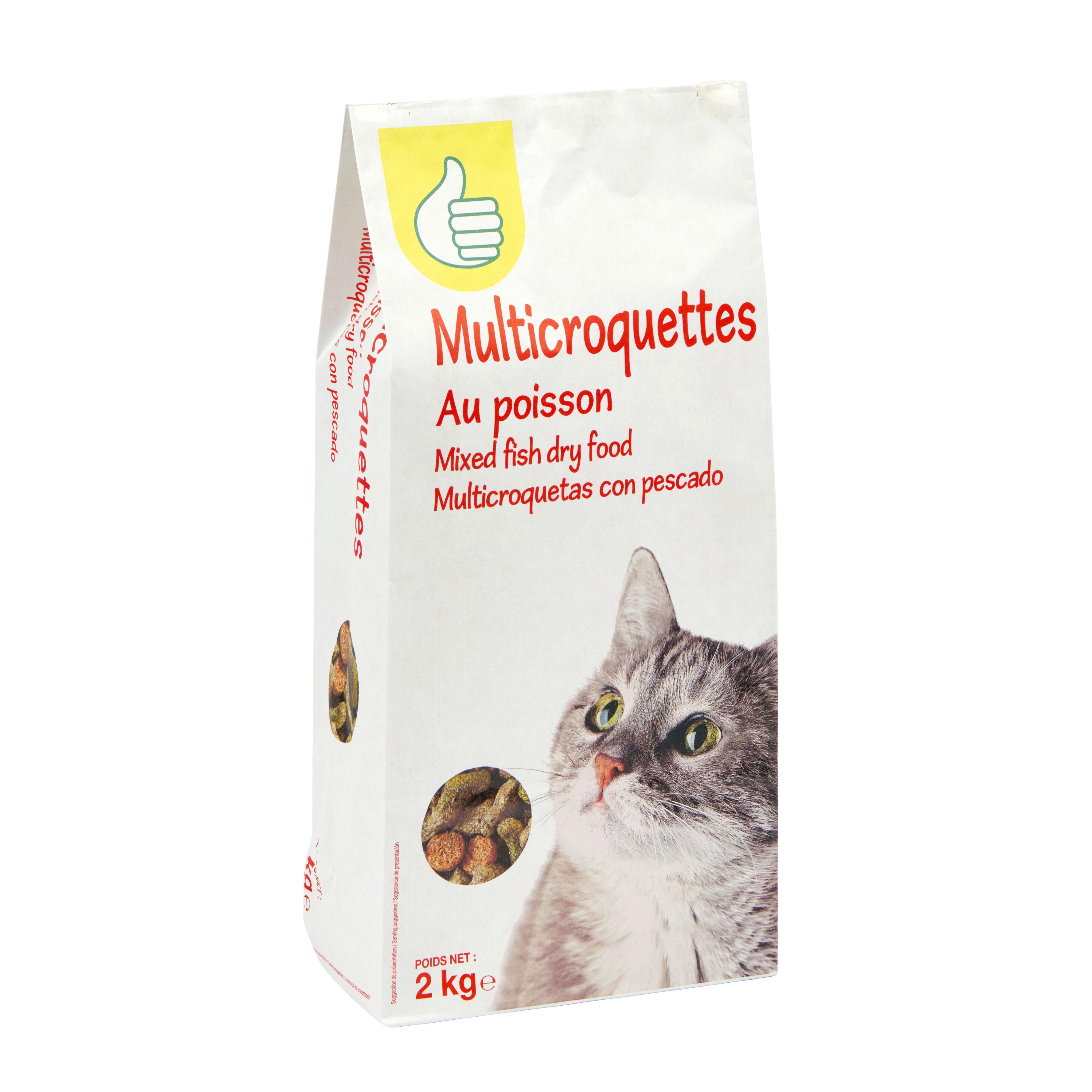 Voir la diapositive 3 : POUCE Multi-croquettes au poisson pour chat 2kg