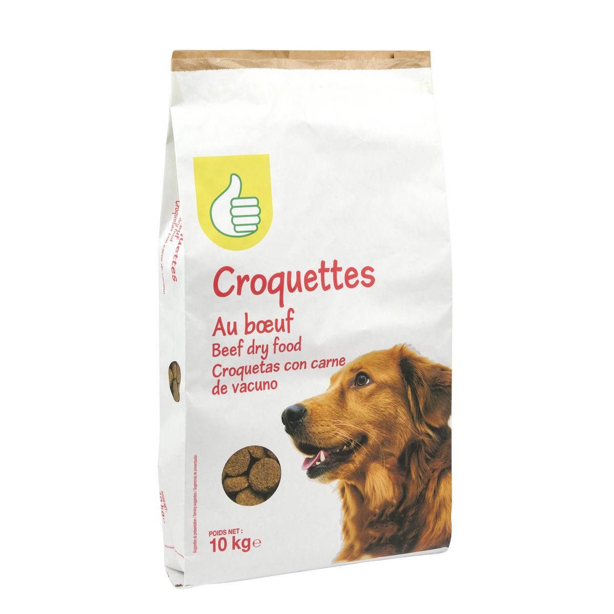 POUCE Croquettes au boeuf pour chien 10kg