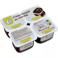 DANETTE Doubles saveur - Crème dessert chocolat et lait 6x70g pas cher 