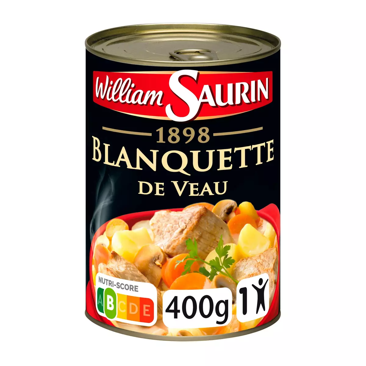 WILLIAM SAURIN Blanquette de veau en conserve 1 portion 400g