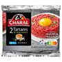 CHARAL Tartare pur bœuf 5% de MG et sa sauce + 70g de sauce 2x100g