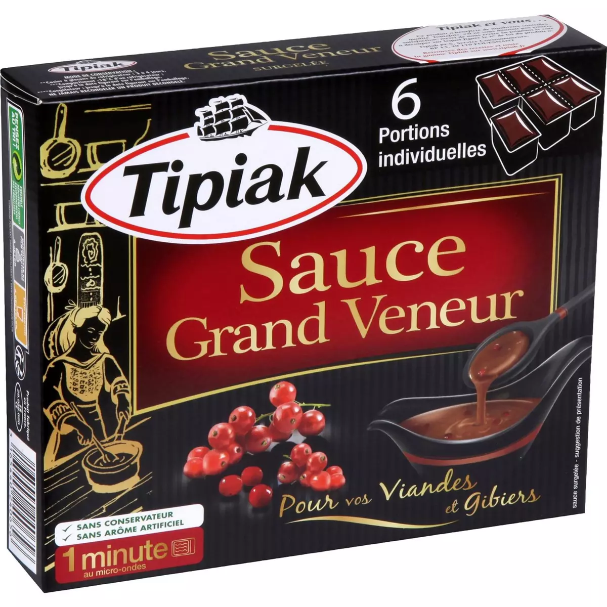 TIPIAK Sauce grand veneur 6 portions 6x50g