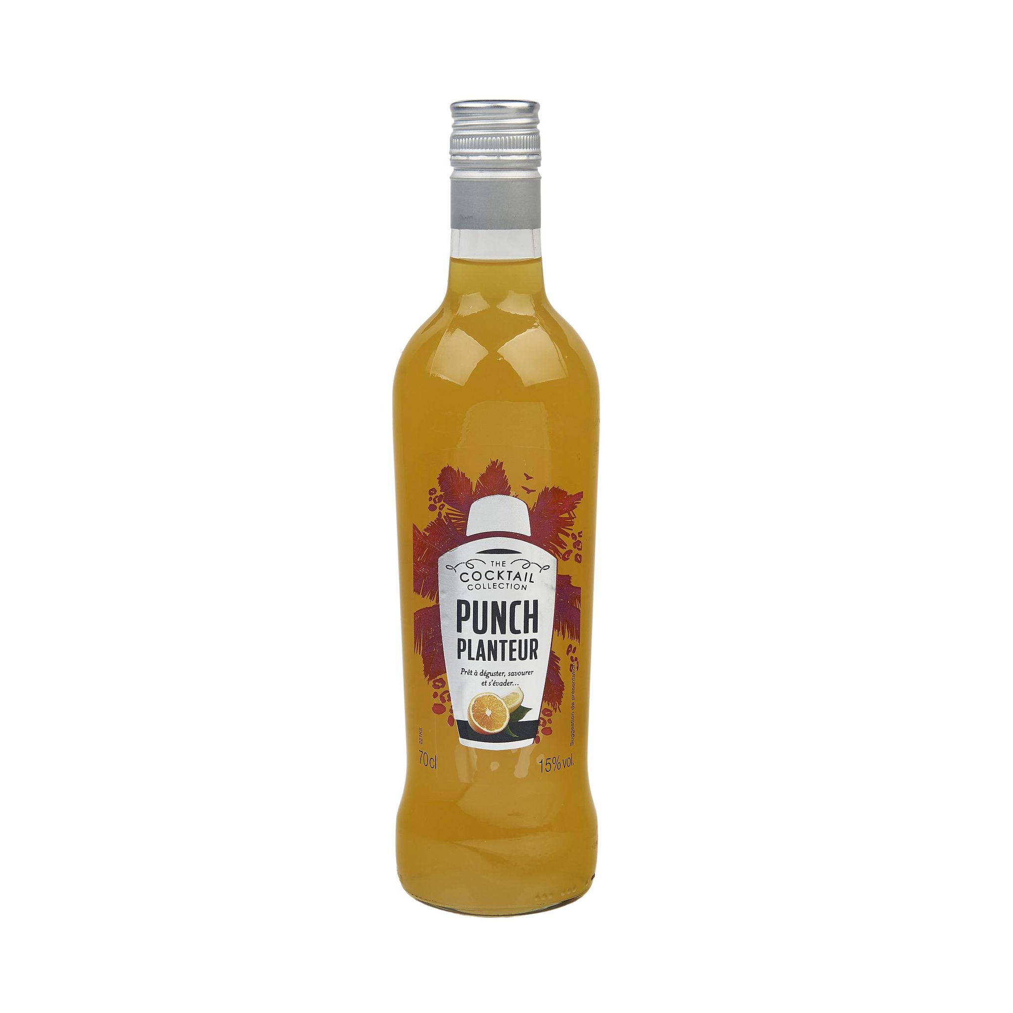 Voir la diapositive 2 : AUCHAN Punch planteur orange Cocktail collection prêt à déguster 15% 70cl